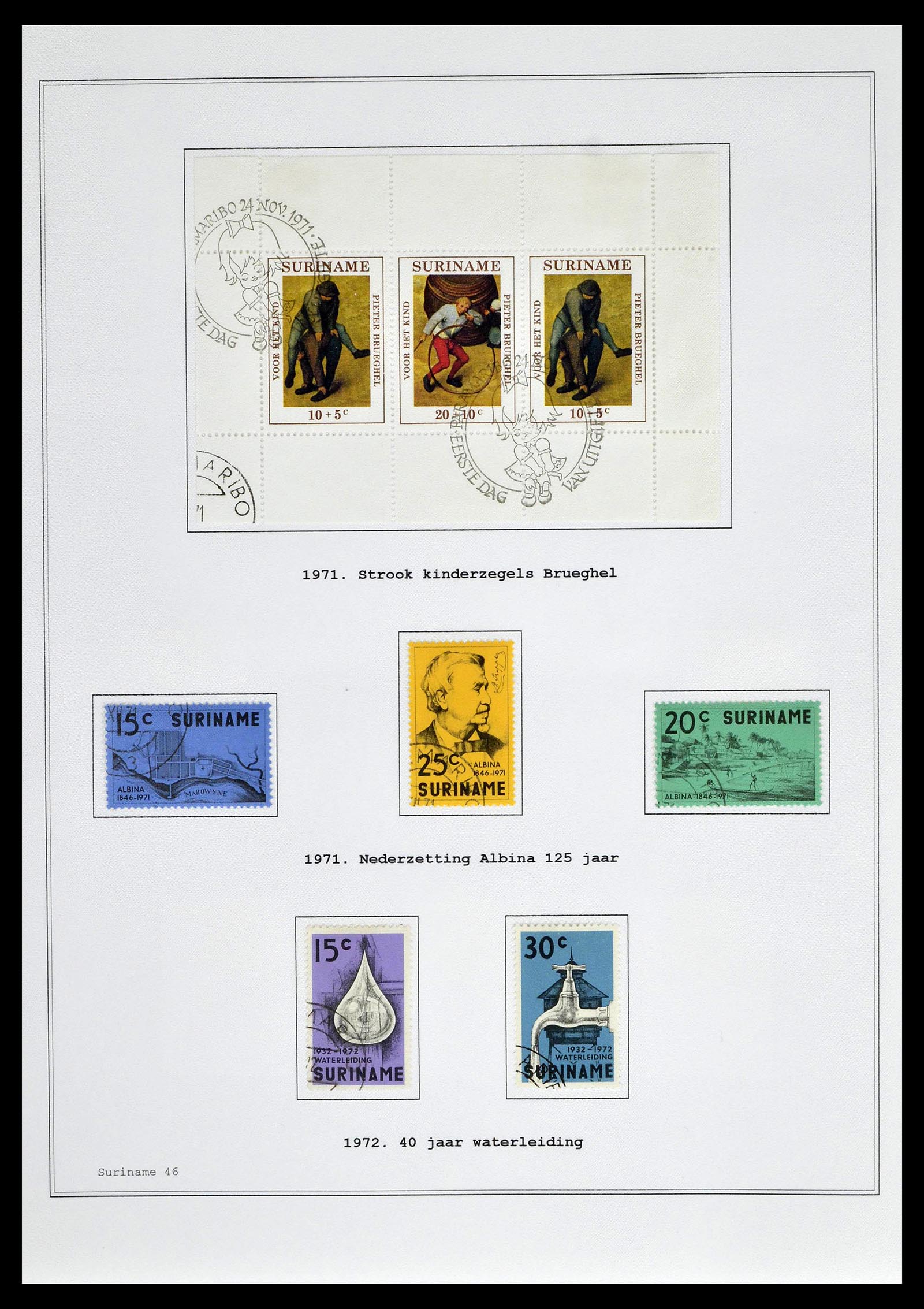 39026 0157 - Stamp collection 39026 Dutch east Indies and Suriname 1864-1975.