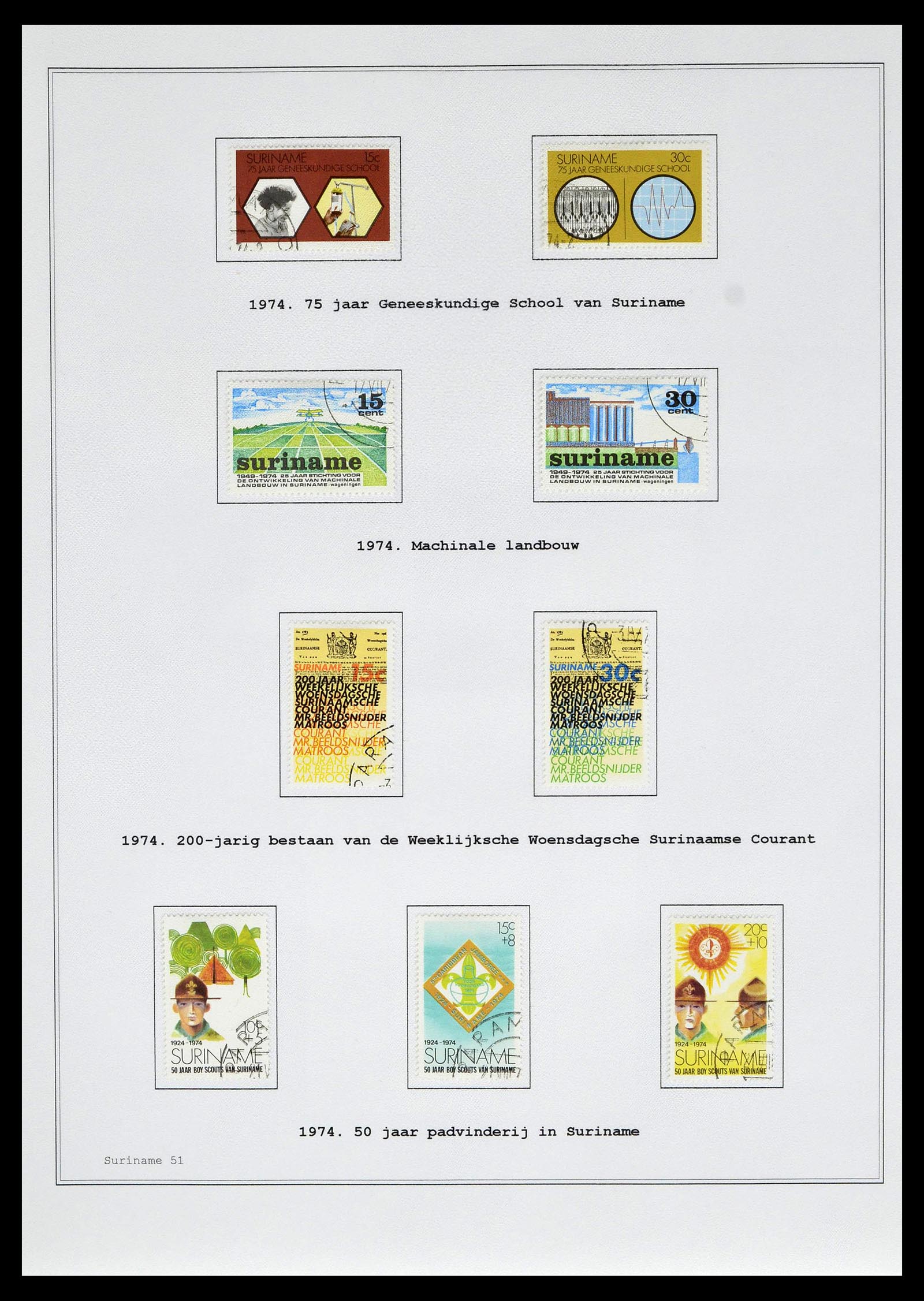 39026 0162 - Stamp collection 39026 Dutch east Indies and Suriname 1864-1975.