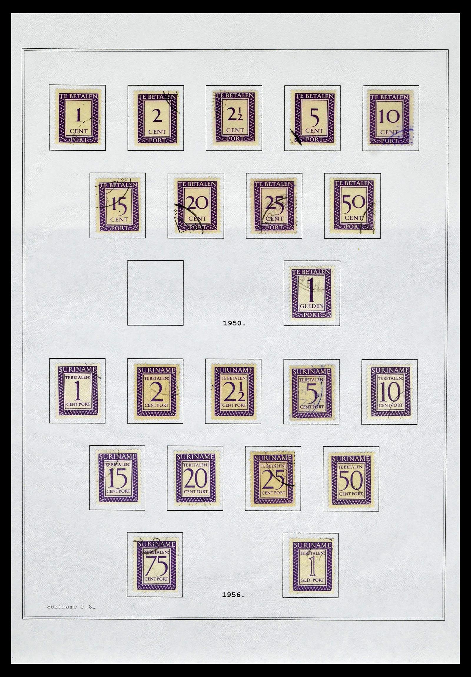 39026 0172 - Stamp collection 39026 Dutch east Indies and Suriname 1864-1975.