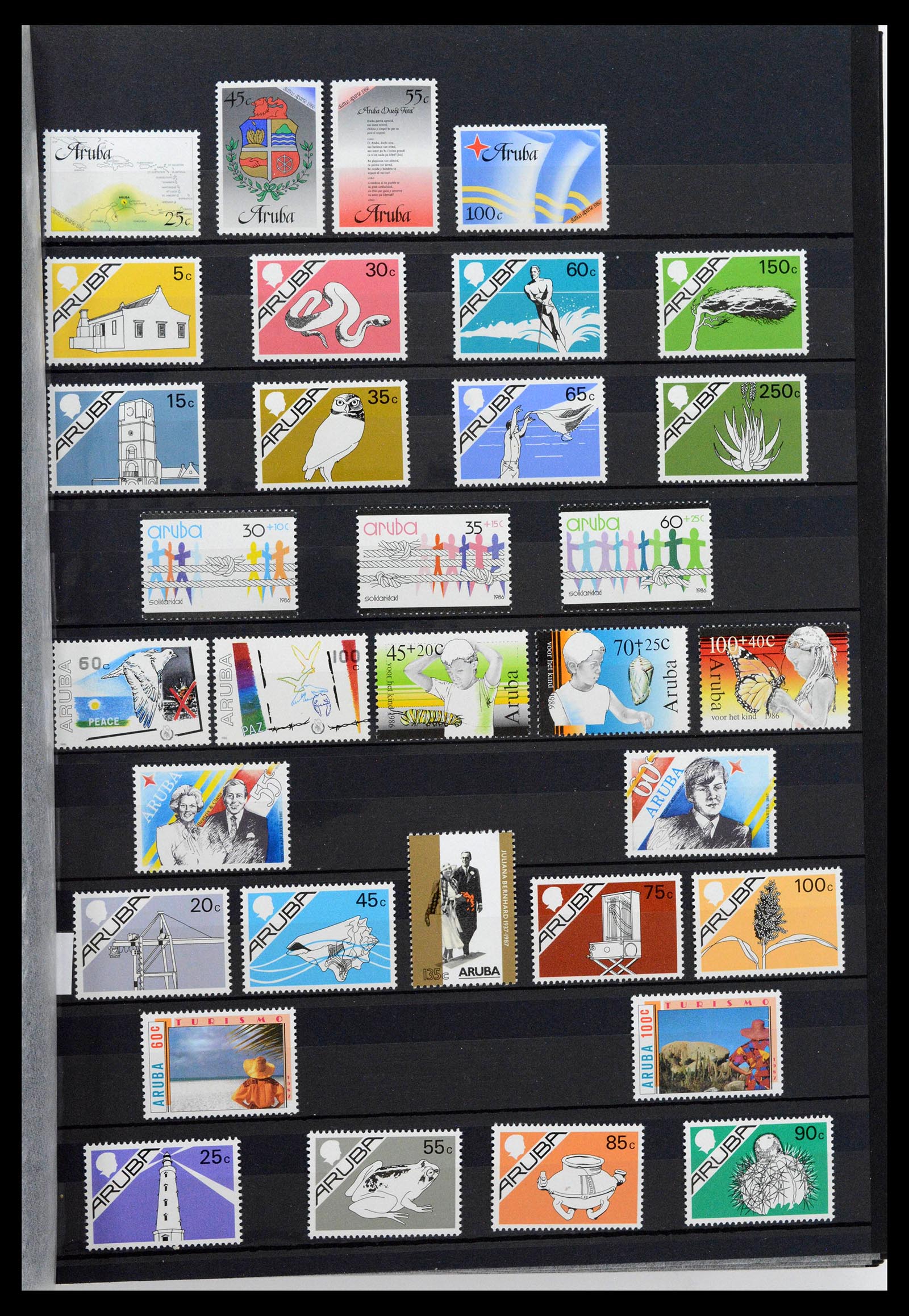 39027 0001 - Postzegelverzameling 39027 Curaçao/Antillen/Aruba 1873-2009.