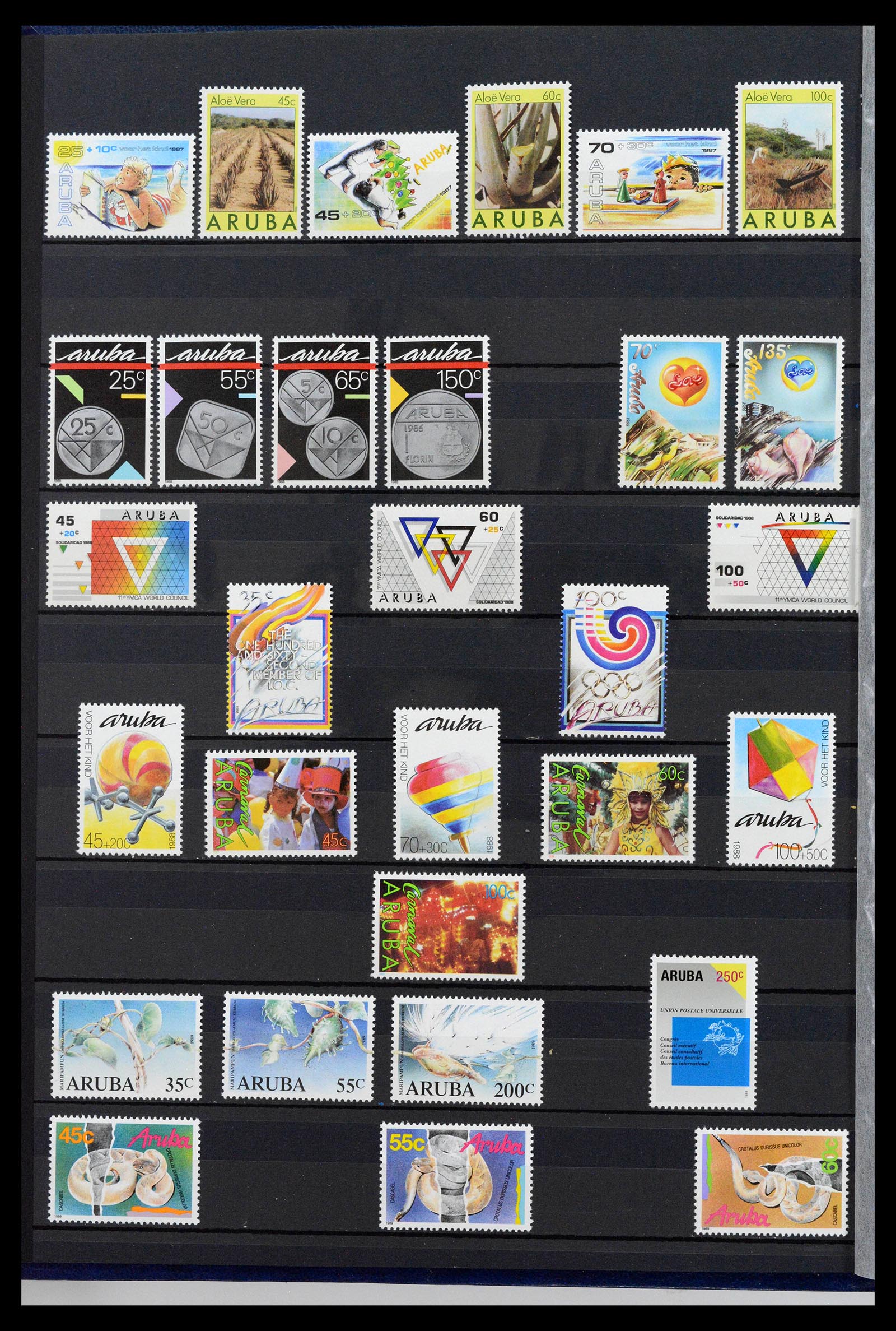 39027 0002 - Postzegelverzameling 39027 Curaçao/Antillen/Aruba 1873-2009.