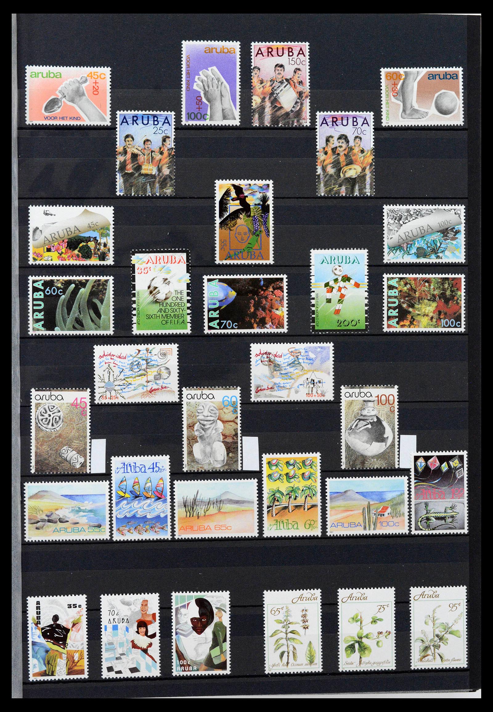 39027 0003 - Postzegelverzameling 39027 Curaçao/Antillen/Aruba 1873-2009.
