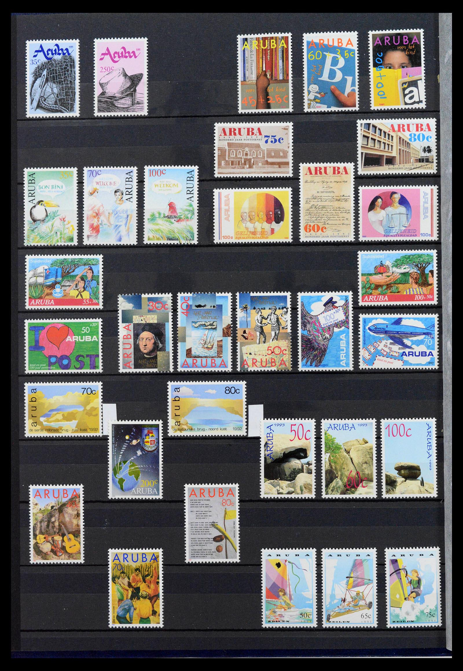 39027 0004 - Postzegelverzameling 39027 Curaçao/Antillen/Aruba 1873-2009.