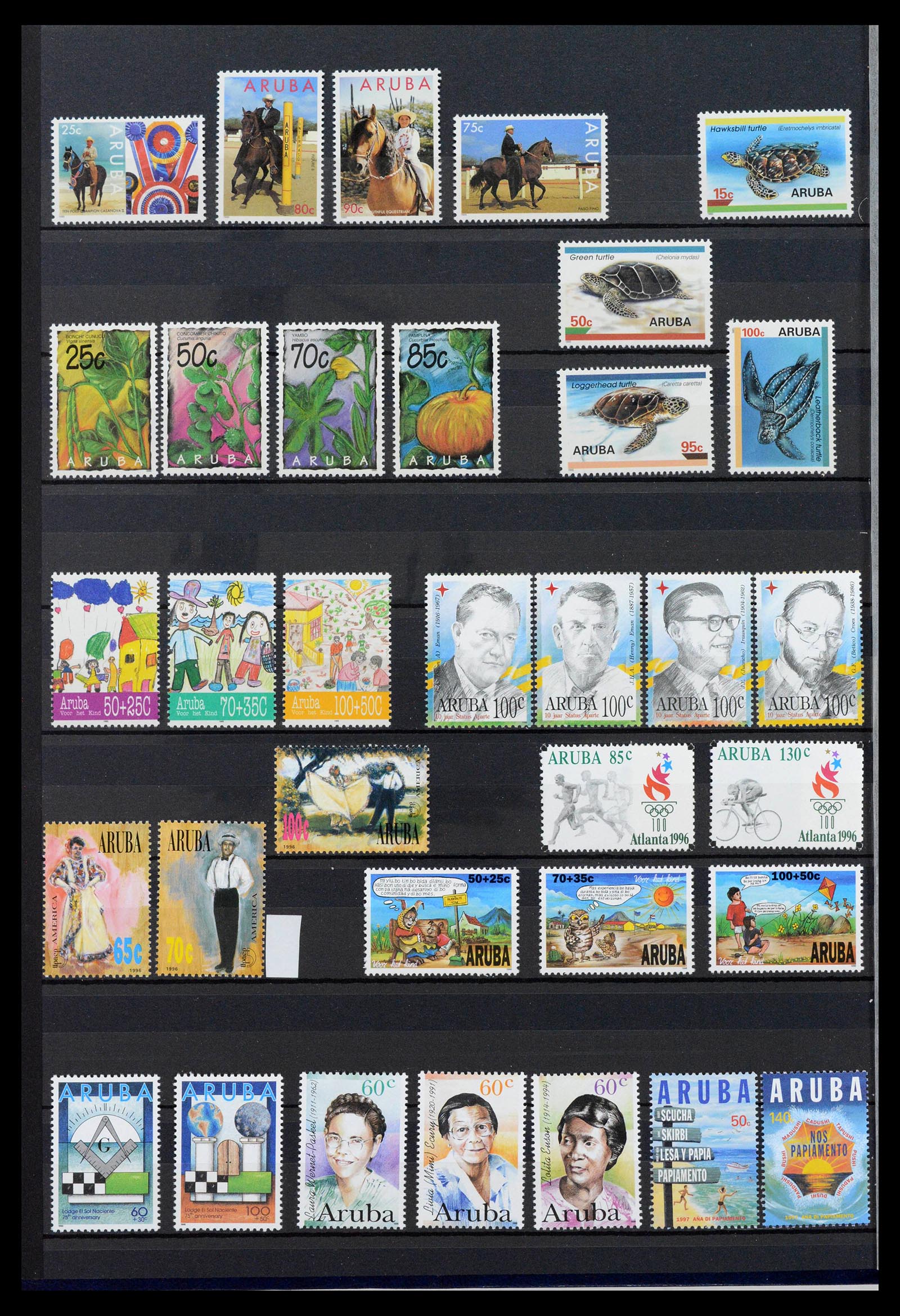 39027 0006 - Postzegelverzameling 39027 Curaçao/Antillen/Aruba 1873-2009.