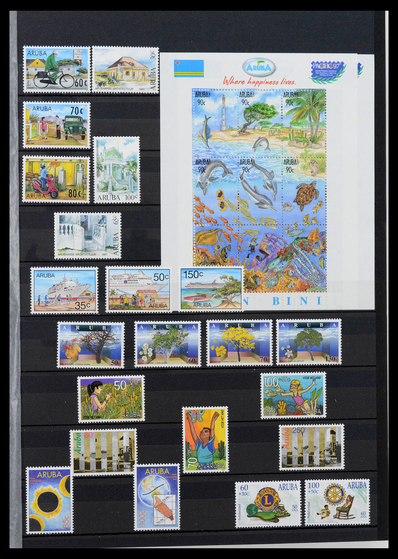 39027 0007 - Postzegelverzameling 39027 Curaçao/Antillen/Aruba 1873-2009.