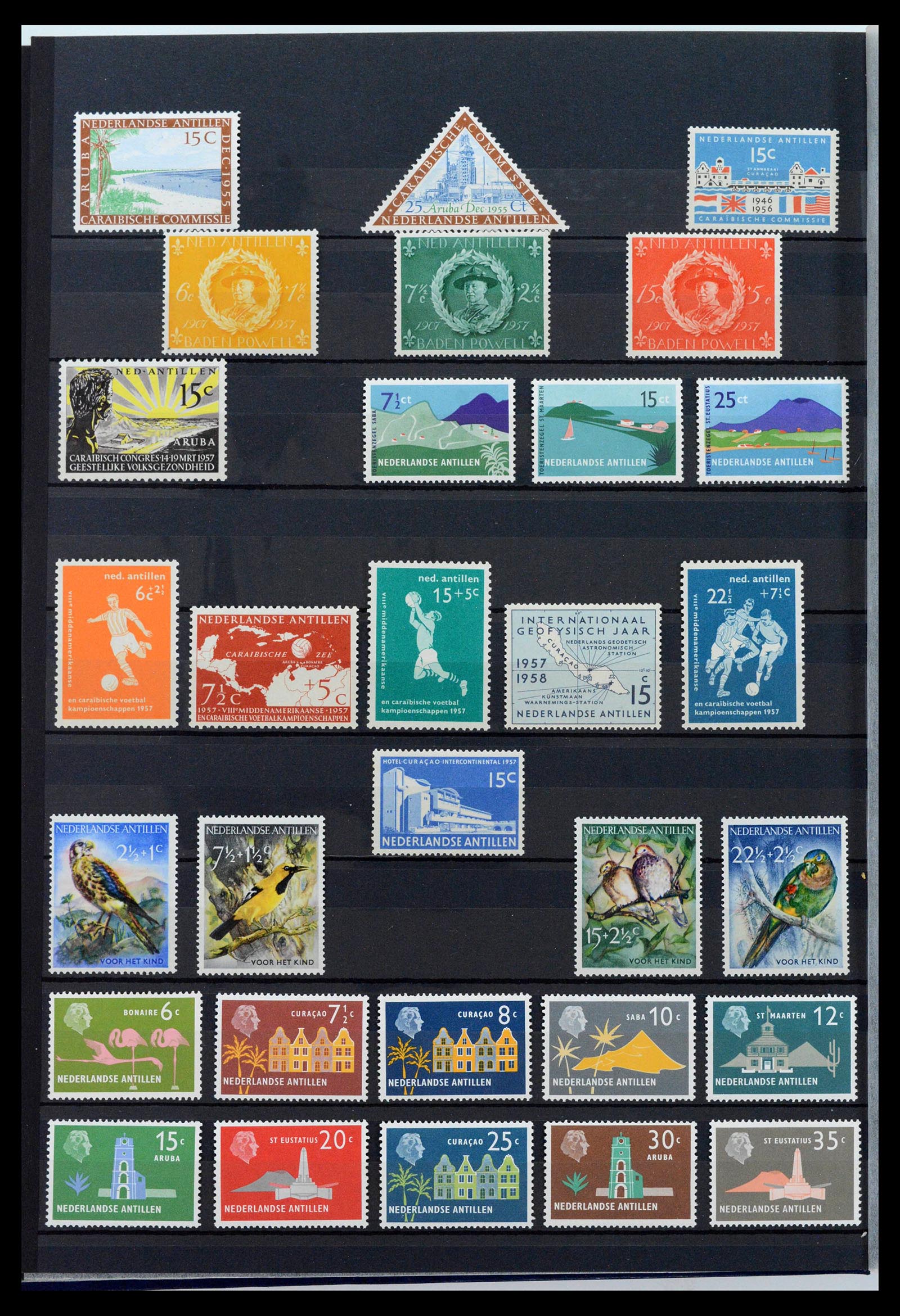 39027 0019 - Postzegelverzameling 39027 Curaçao/Antillen/Aruba 1873-2009.