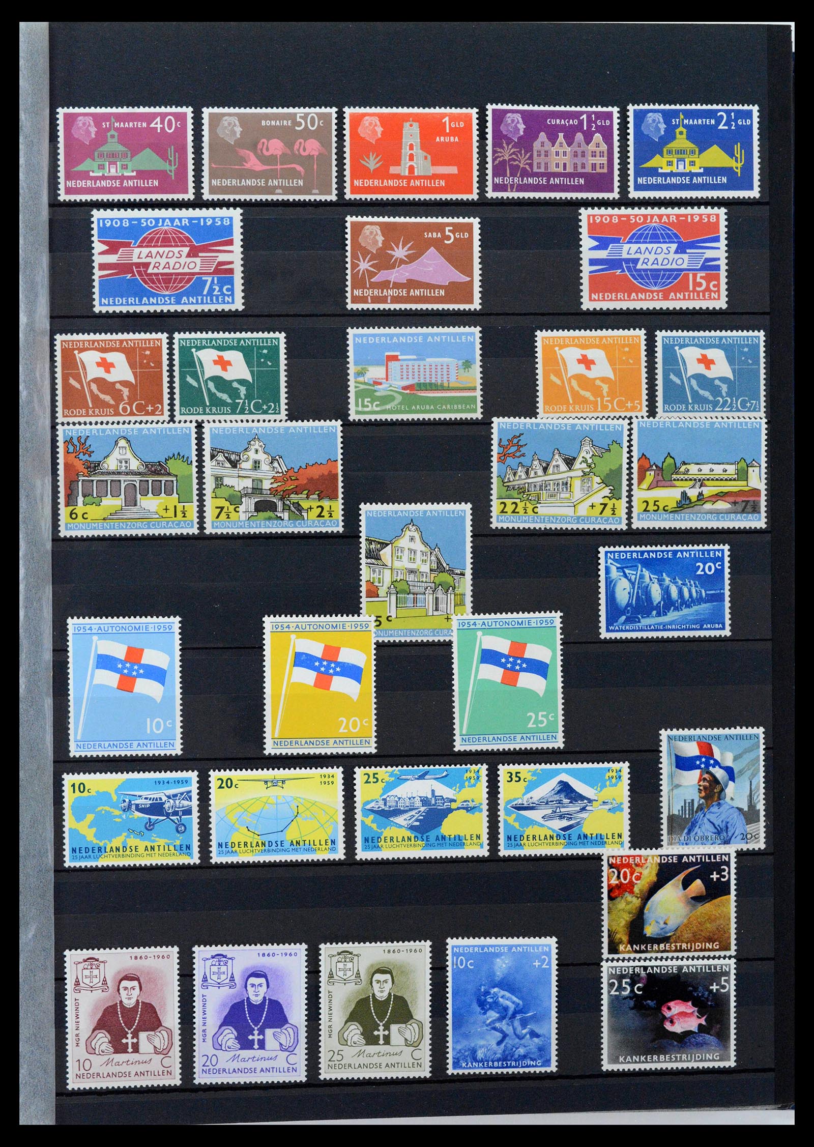 39027 0020 - Postzegelverzameling 39027 Curaçao/Antillen/Aruba 1873-2009.