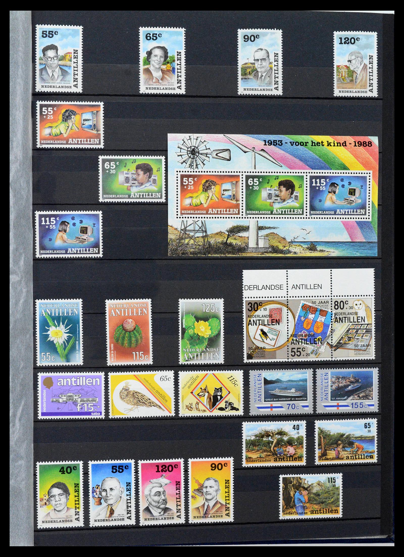 39027 0044 - Stamp collection 39027 Curaçao/Antilles/Aruba 1873-2009.