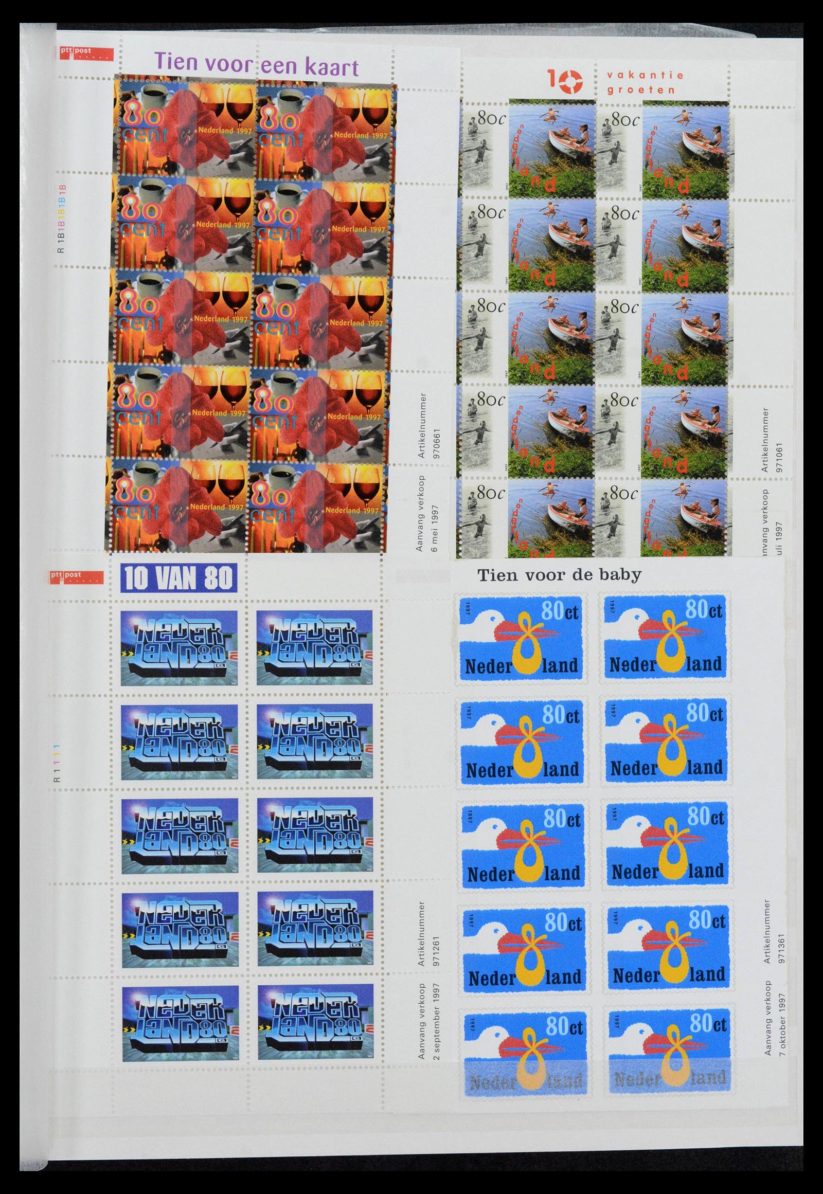 39029 0005 - Stamp collection 39029 Netherlands overcomplete mnh 2001-2021!!