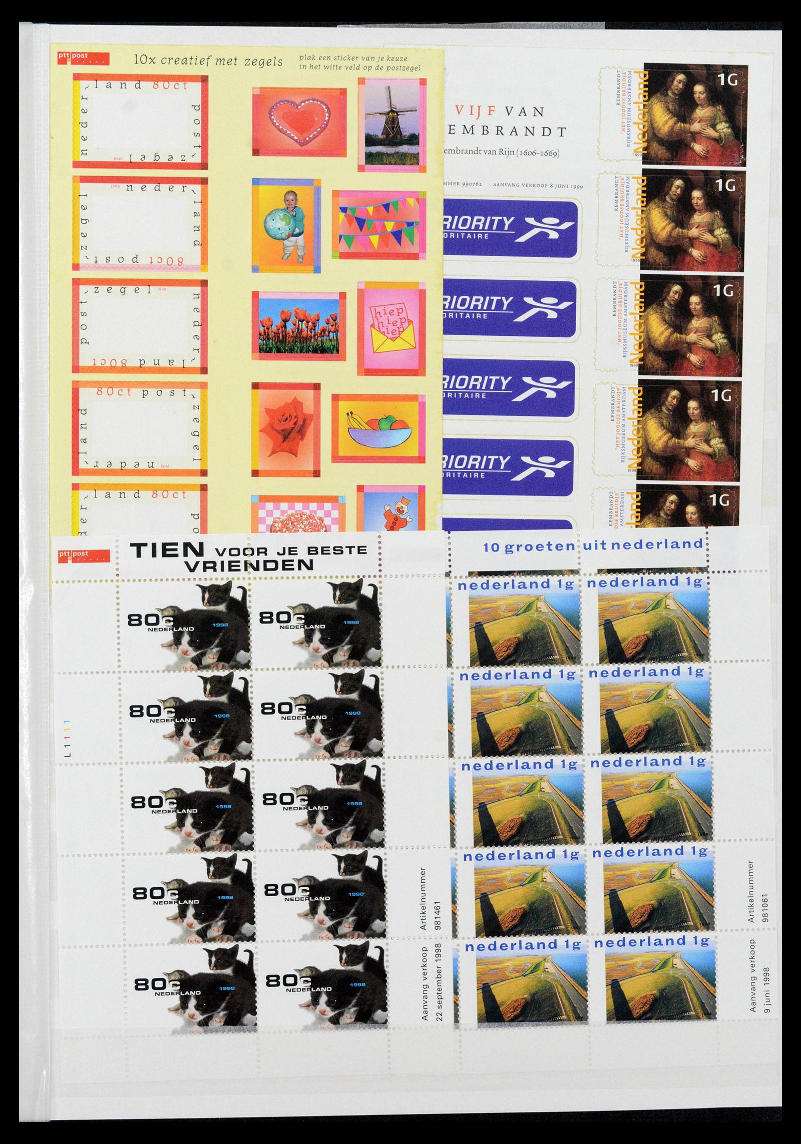 39029 0007 - Stamp collection 39029 Netherlands overcomplete mnh 2001-2021!!