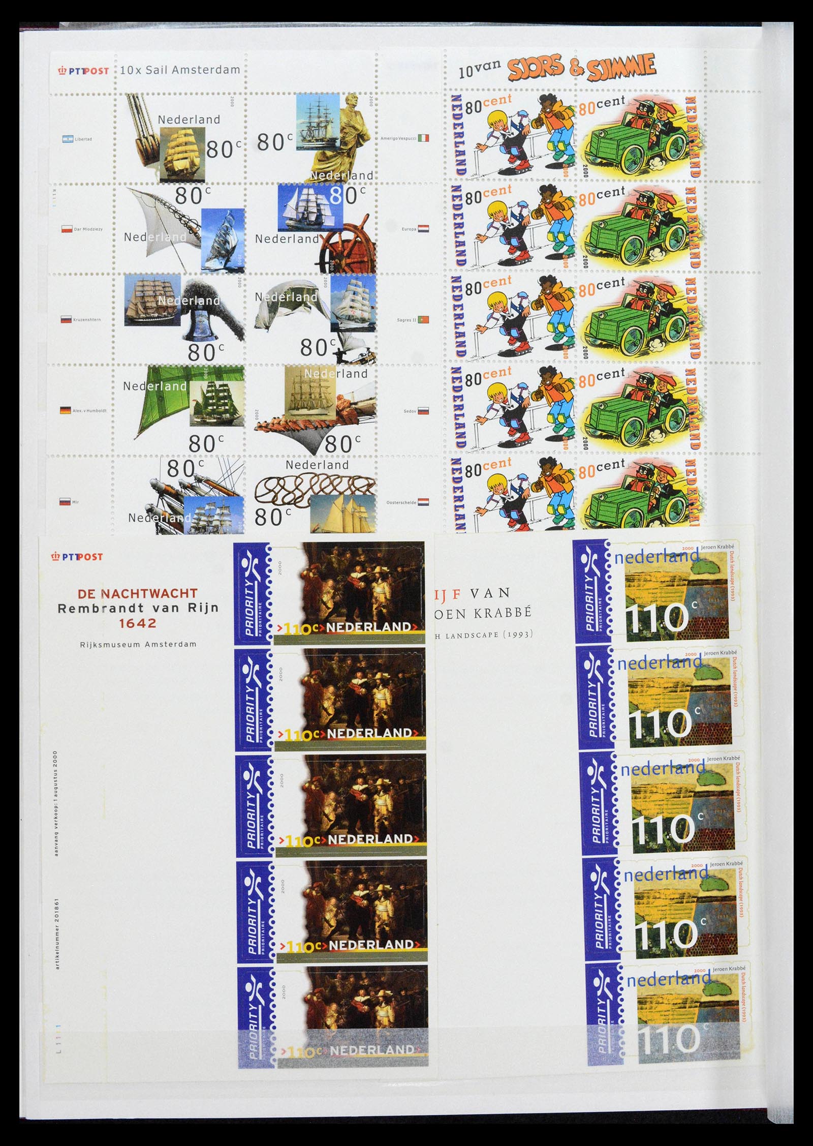 39029 0010 - Stamp collection 39029 Netherlands overcomplete mnh 2001-2021!!