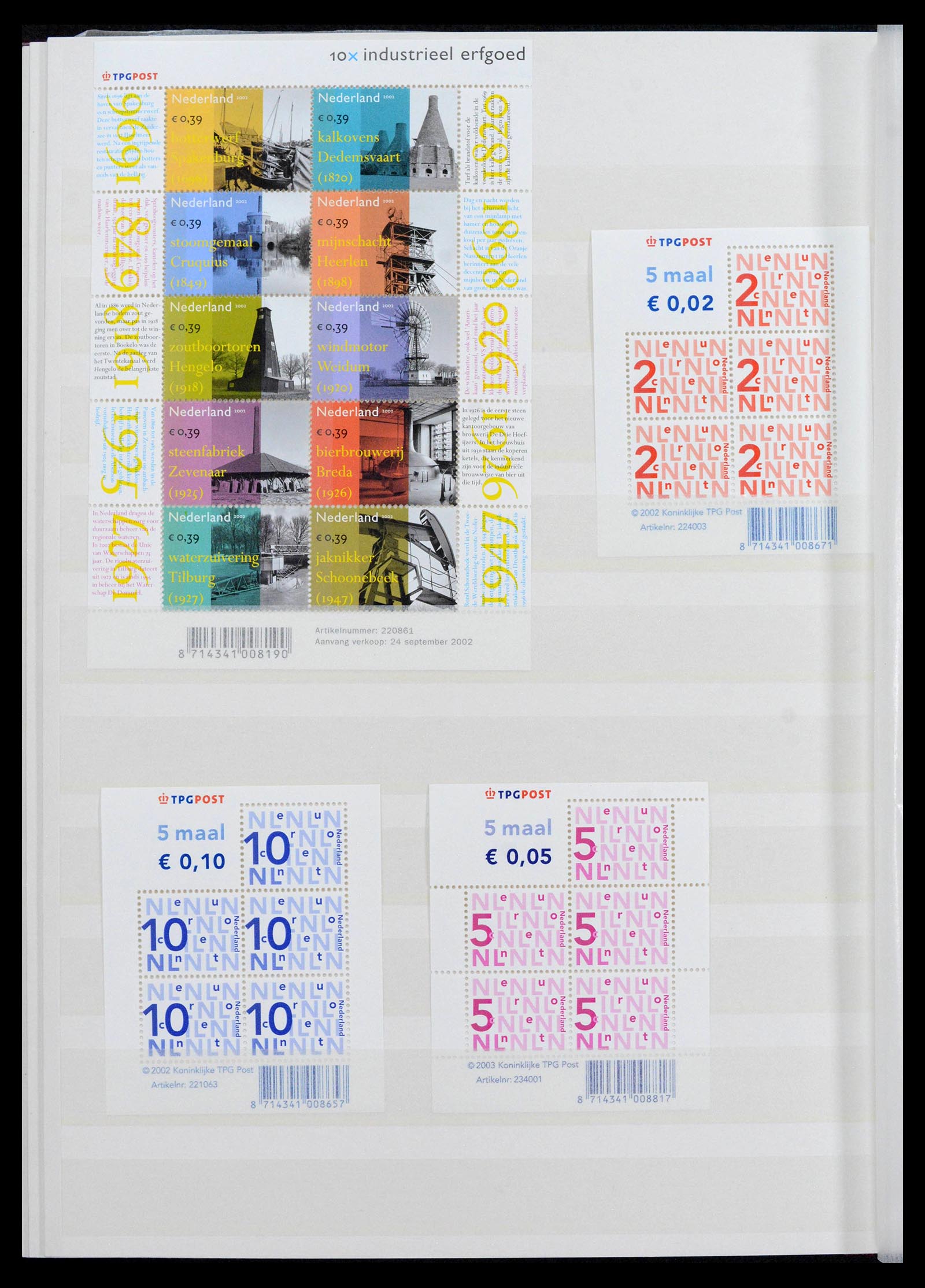 39029 0014 - Stamp collection 39029 Netherlands overcomplete mnh 2001-2021!!