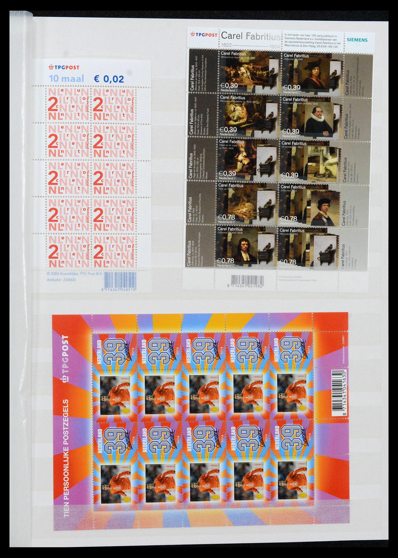 39029 0023 - Stamp collection 39029 Netherlands overcomplete mnh 2001-2021!!