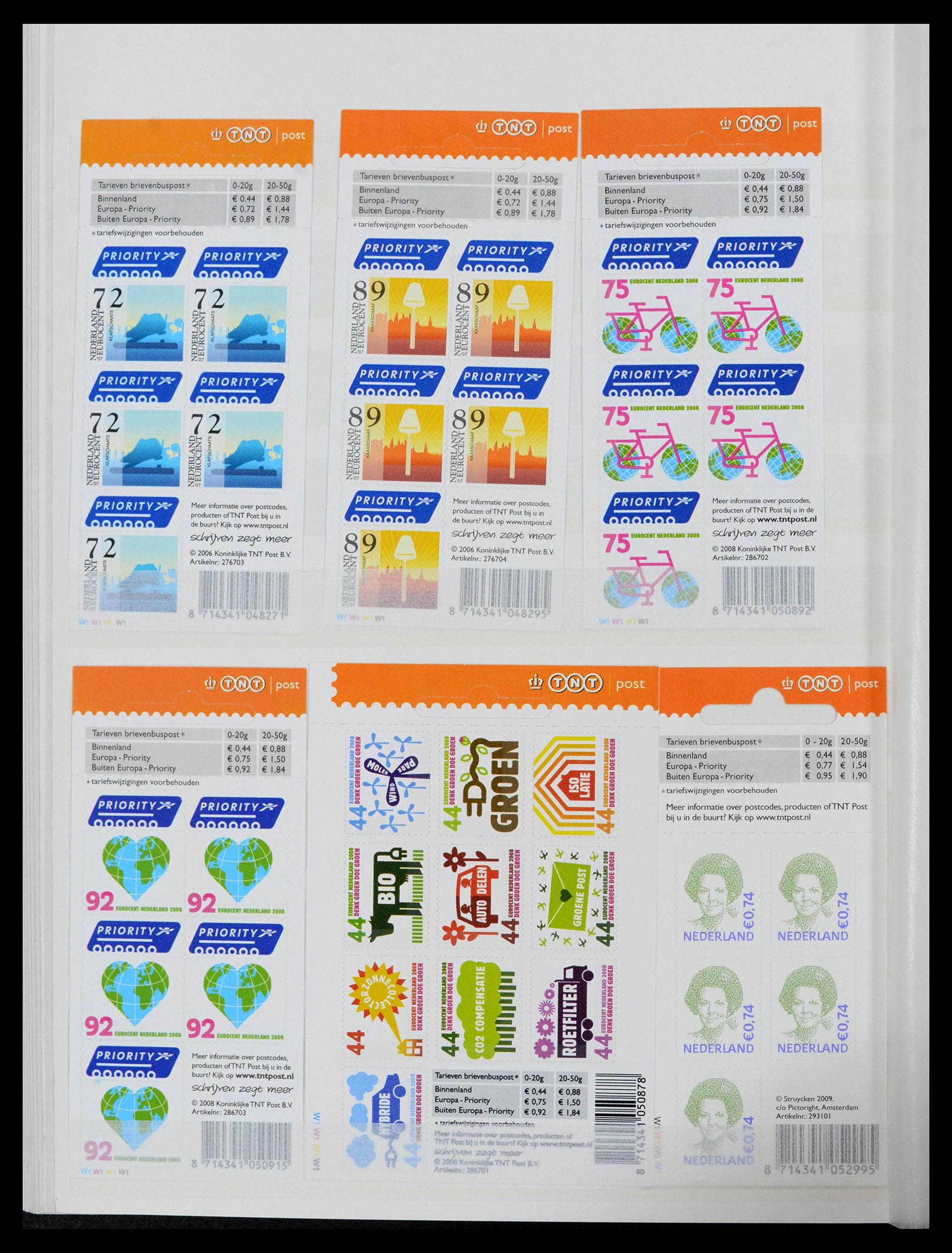 39029 0204 - Stamp collection 39029 Netherlands overcomplete mnh 2001-2021!!