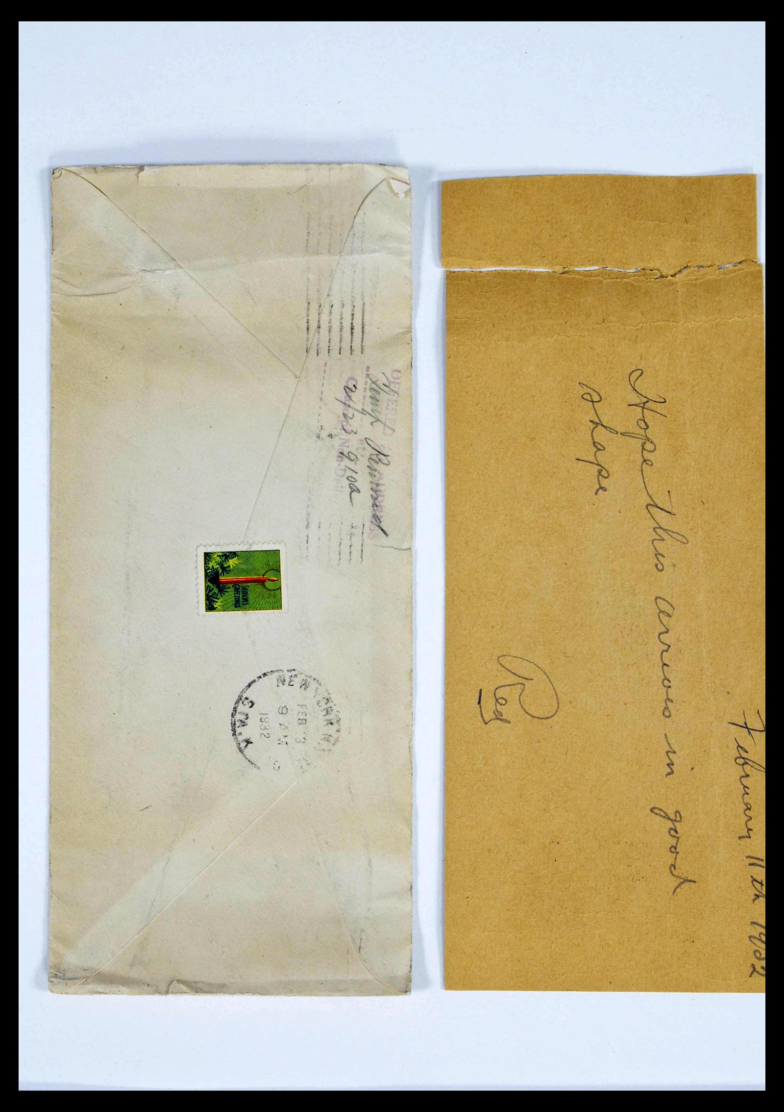 39032 0014 - Postzegelverzameling 39032 Zeppelin brieven 1928-1933.
