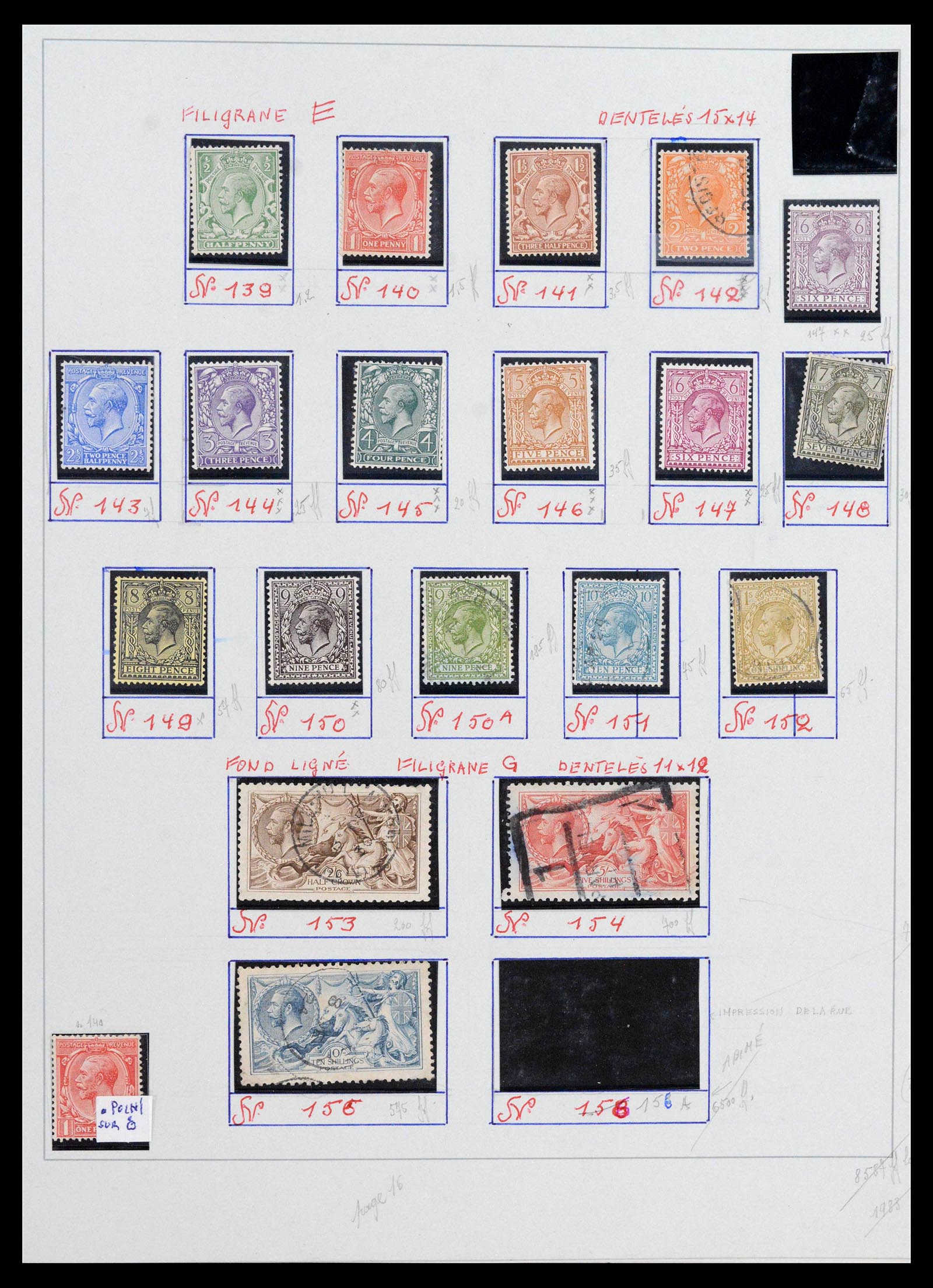 39033 0001 - Postzegelverzameling 39033 Engeland 1912-1981.