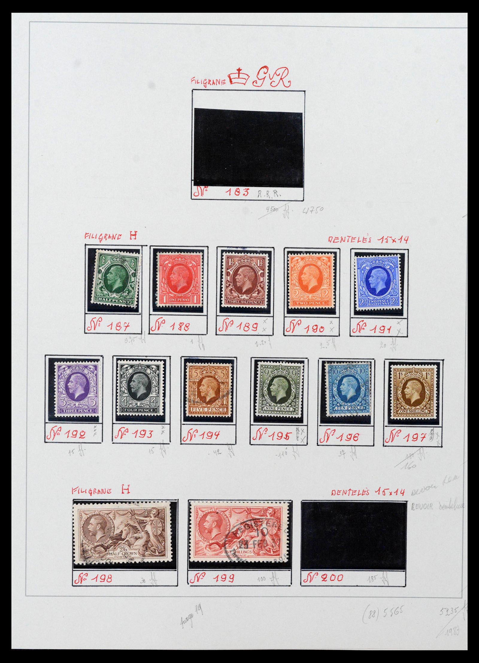 39033 0004 - Postzegelverzameling 39033 Engeland 1912-1981.