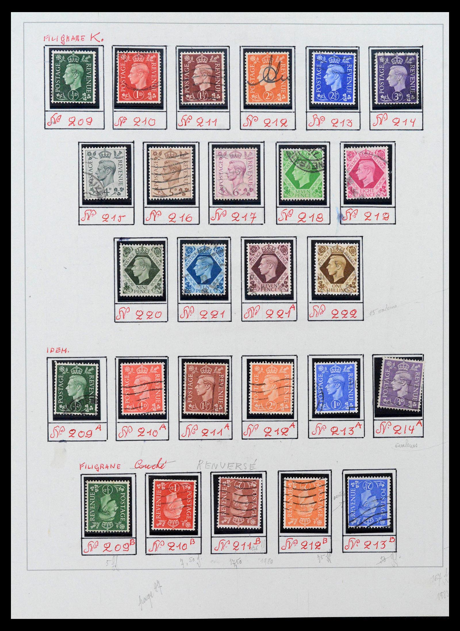 39033 0012 - Postzegelverzameling 39033 Engeland 1912-1981.
