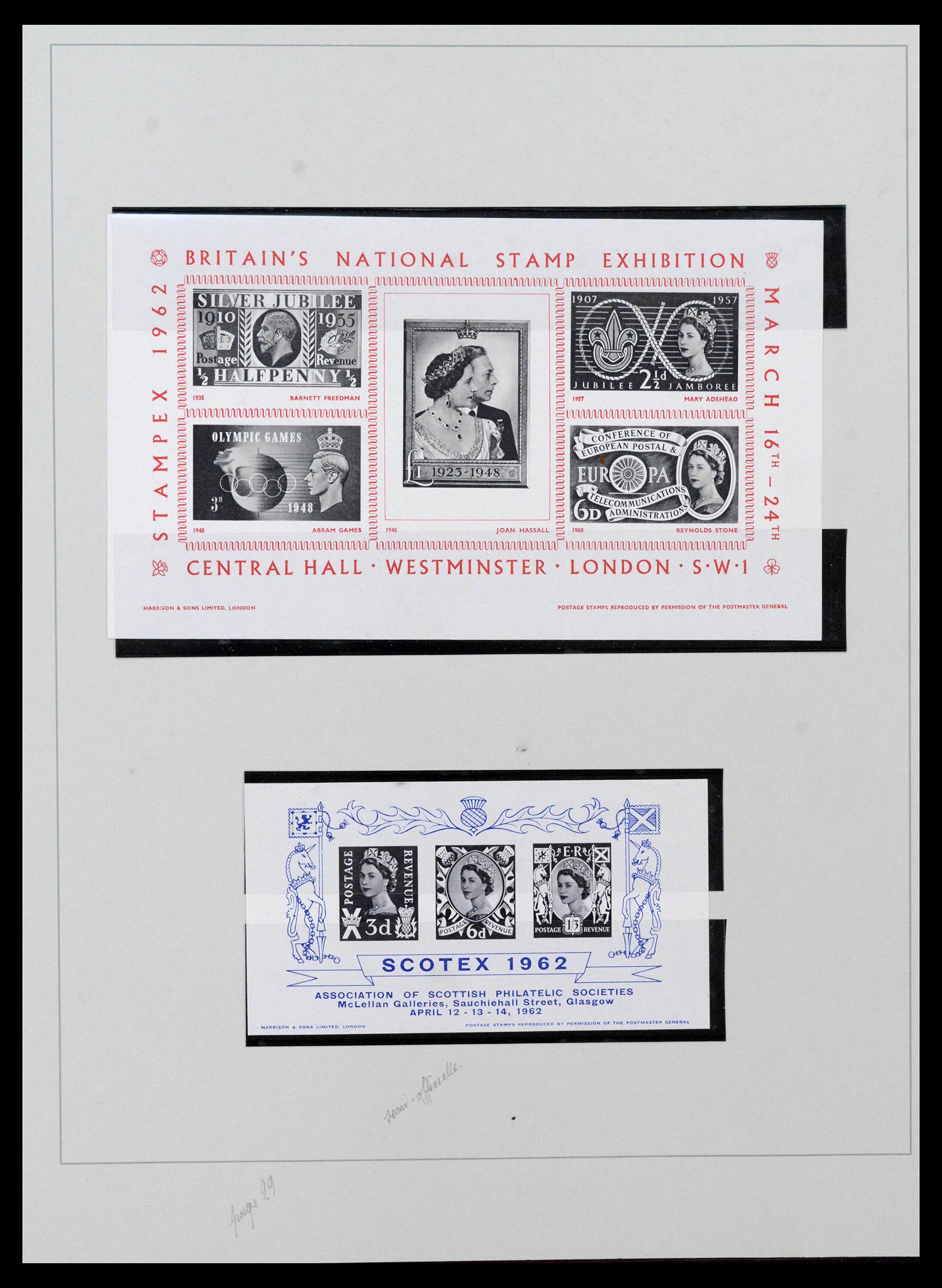 39033 0014 - Postzegelverzameling 39033 Engeland 1912-1981.