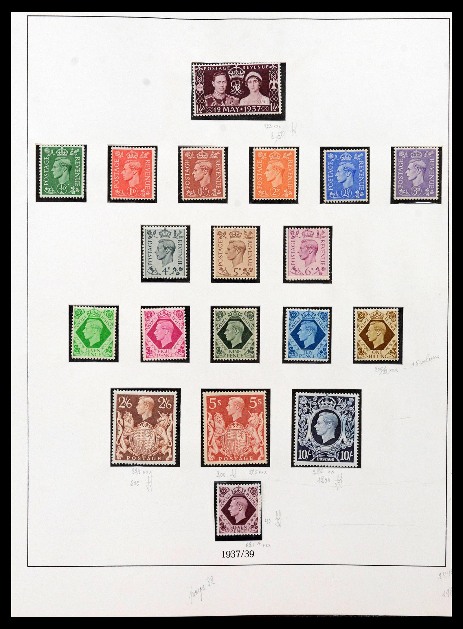 39033 0018 - Postzegelverzameling 39033 Engeland 1912-1981.