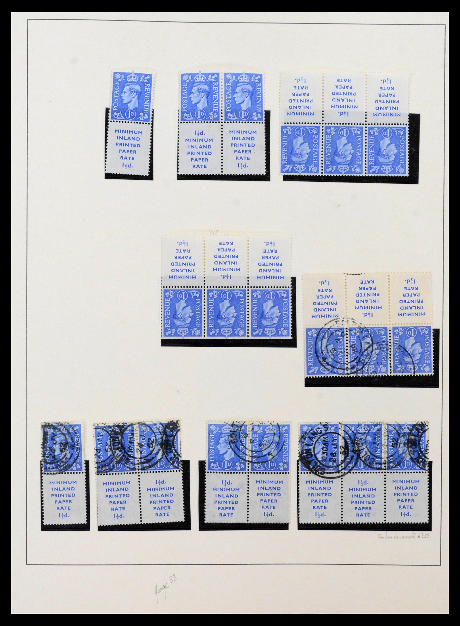 39033 0019 - Postzegelverzameling 39033 Engeland 1912-1981.