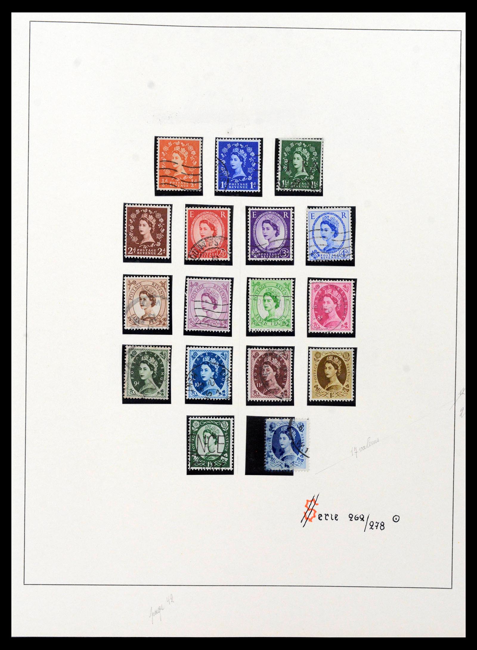 39033 0027 - Postzegelverzameling 39033 Engeland 1912-1981.