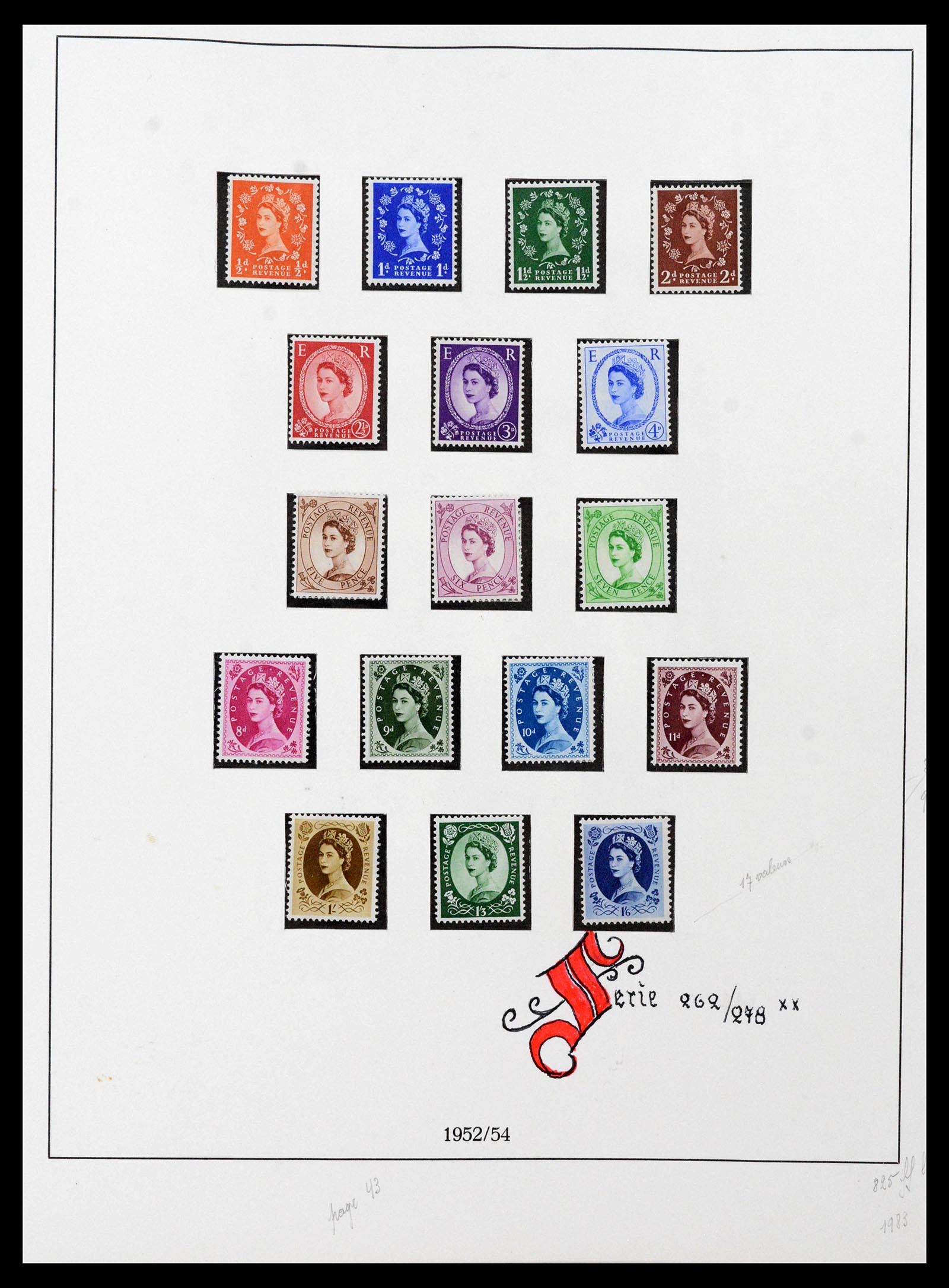 39033 0028 - Postzegelverzameling 39033 Engeland 1912-1981.