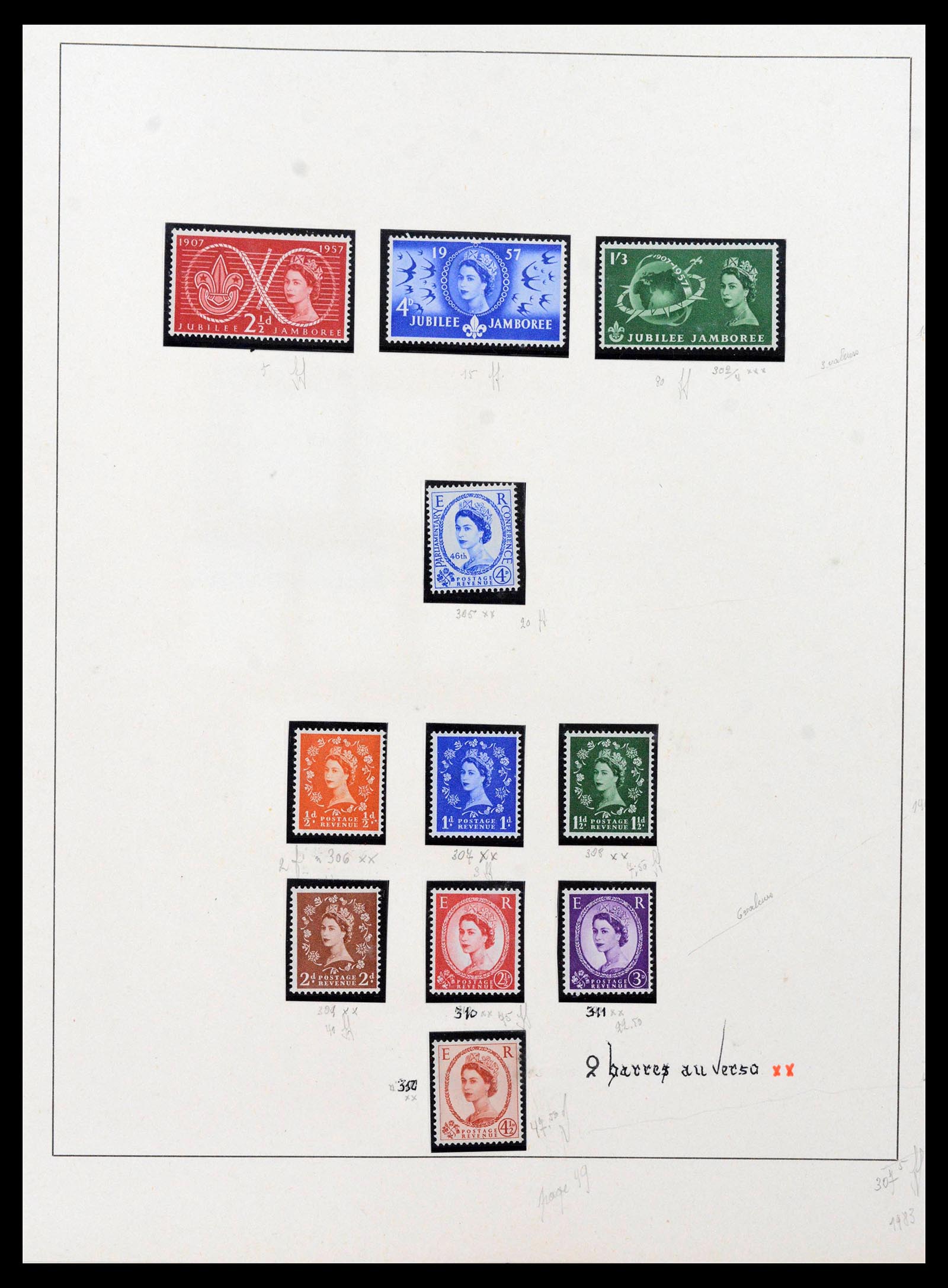 39033 0034 - Postzegelverzameling 39033 Engeland 1912-1981.