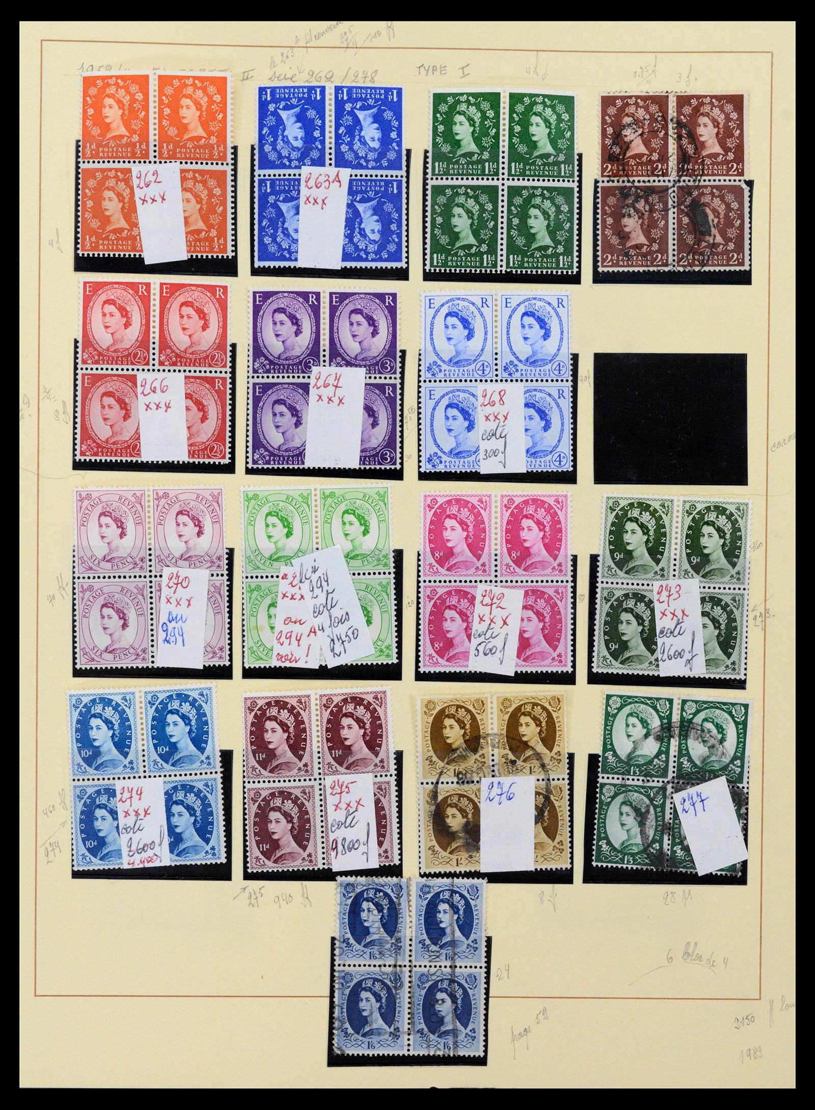 39033 0037 - Postzegelverzameling 39033 Engeland 1912-1981.