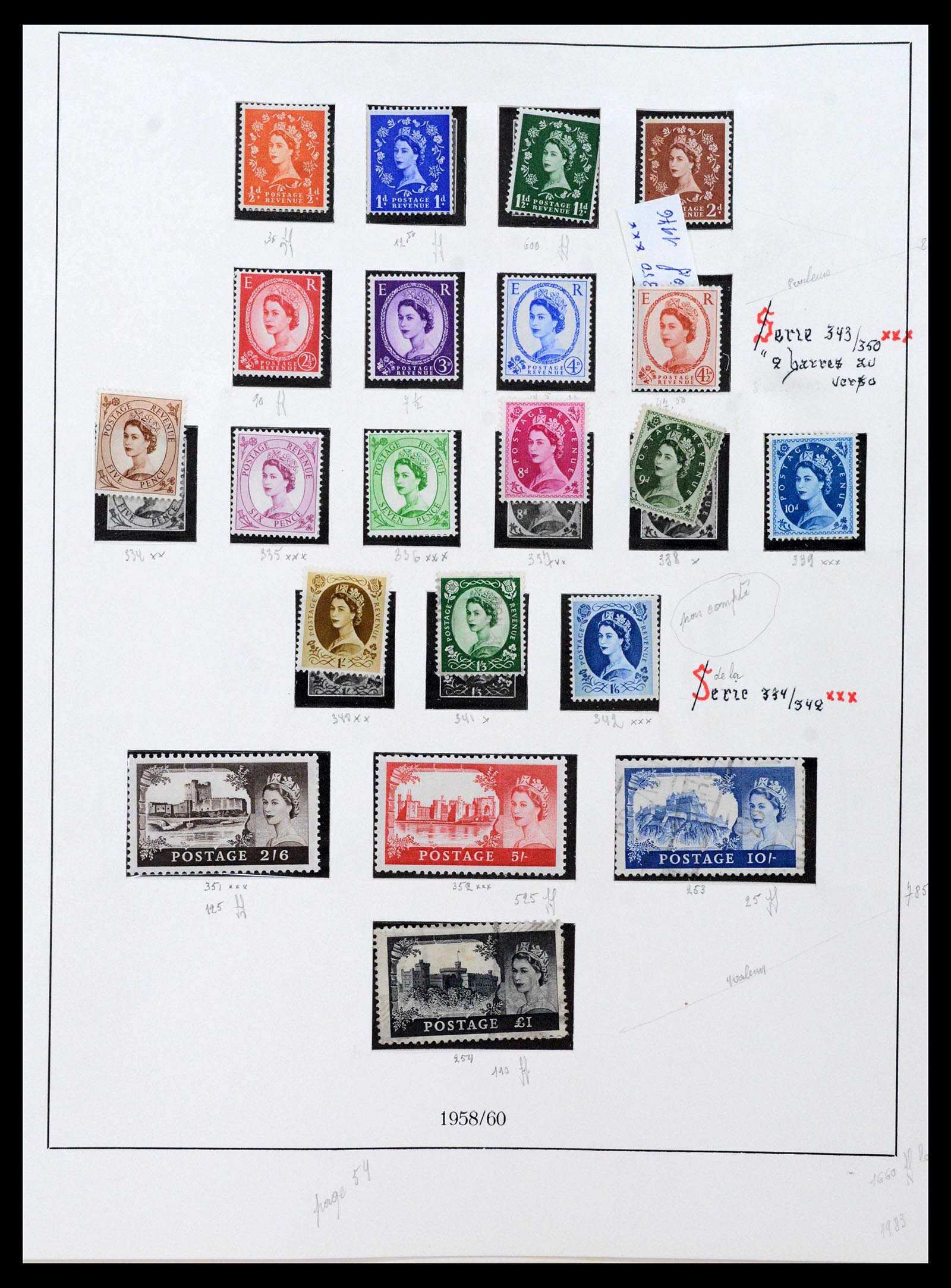 39033 0039 - Postzegelverzameling 39033 Engeland 1912-1981.