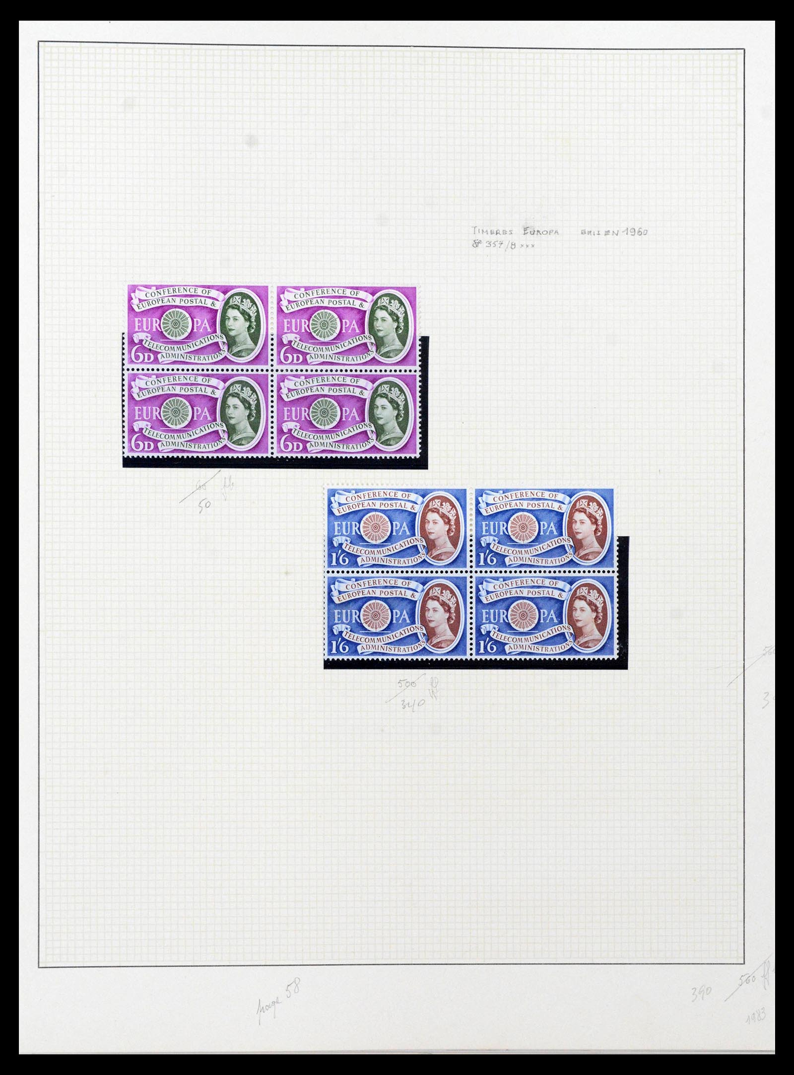 39033 0043 - Postzegelverzameling 39033 Engeland 1912-1981.