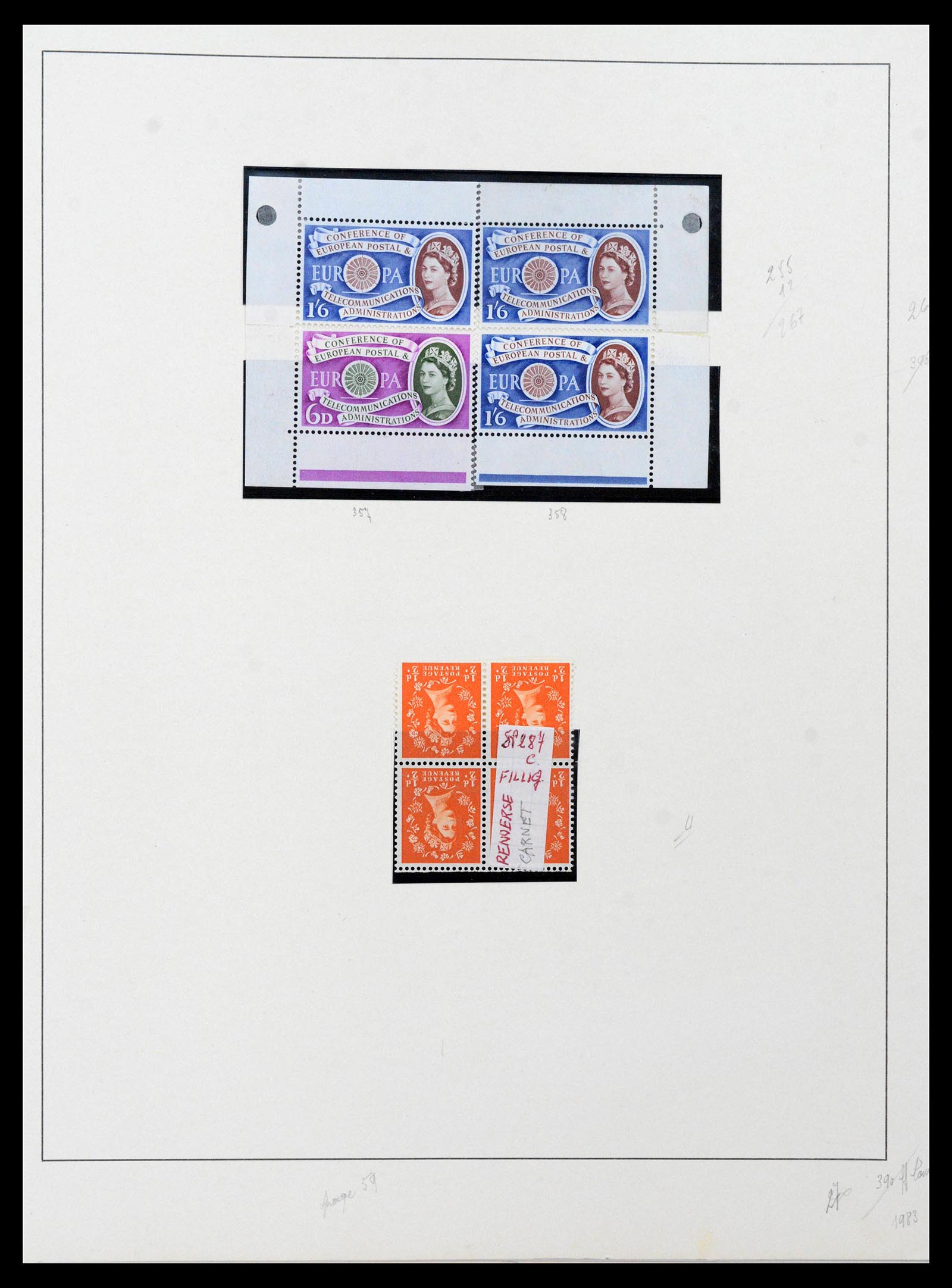 39033 0044 - Postzegelverzameling 39033 Engeland 1912-1981.
