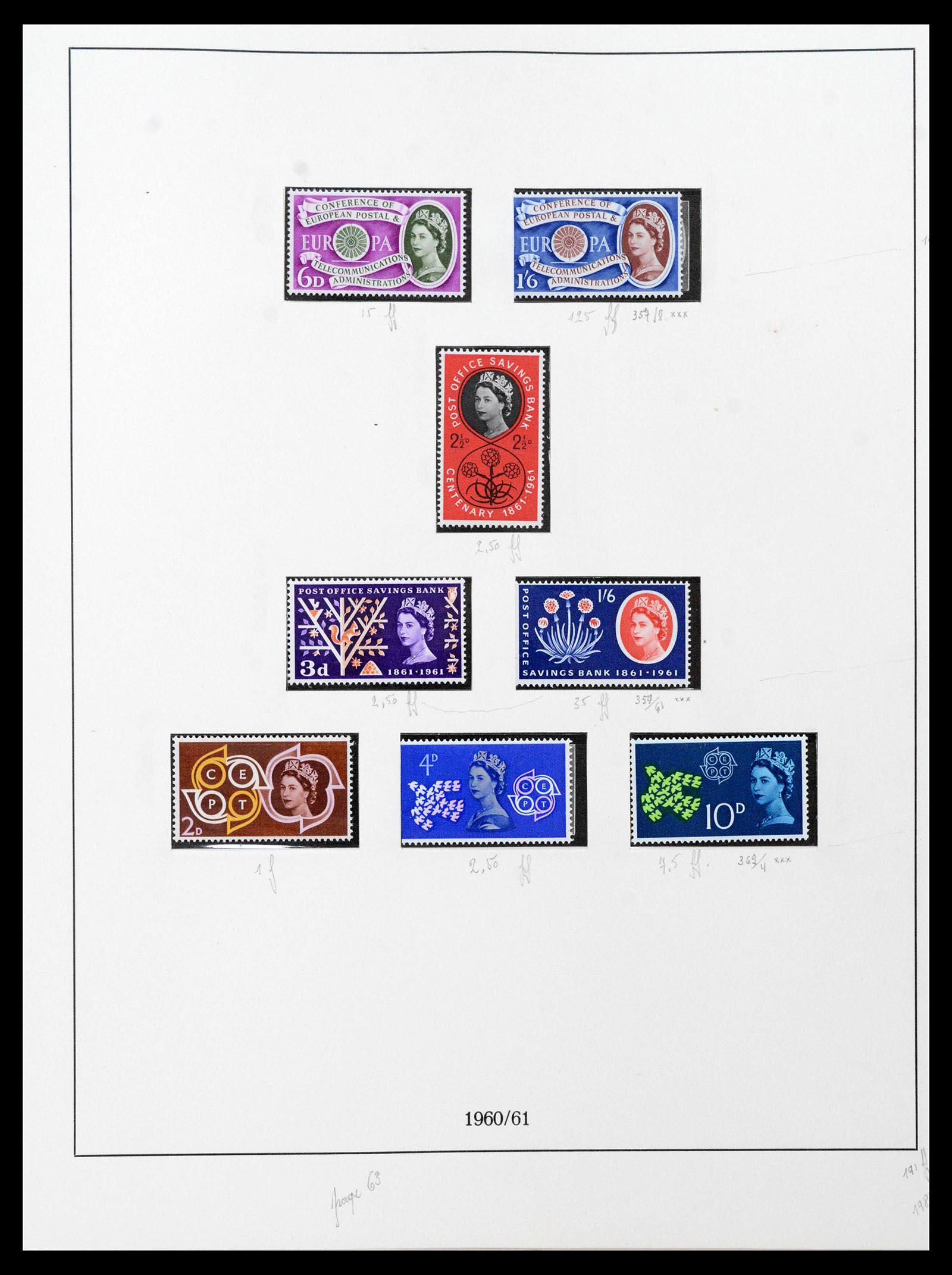 39033 0048 - Postzegelverzameling 39033 Engeland 1912-1981.