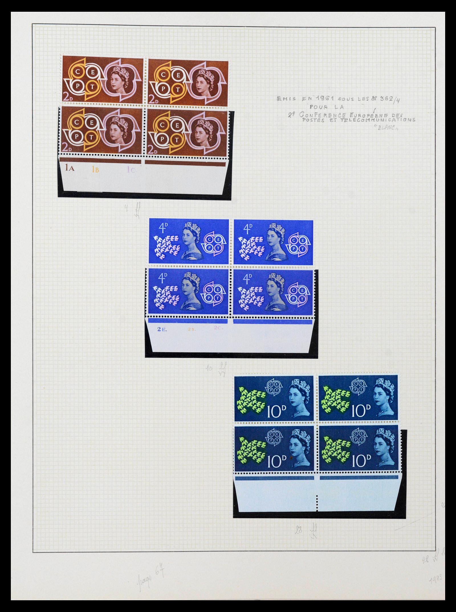 39033 0052 - Postzegelverzameling 39033 Engeland 1912-1981.