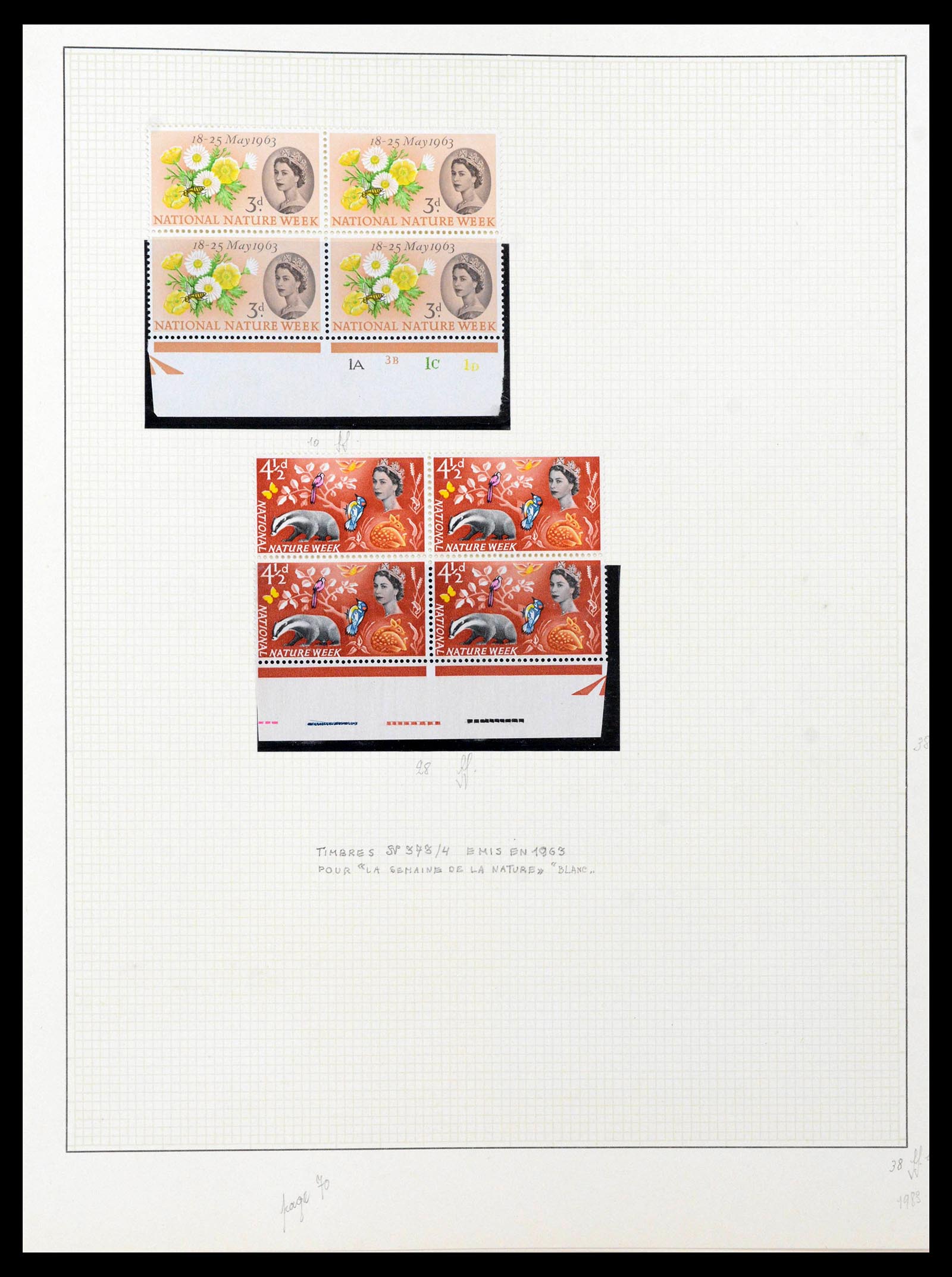 39033 0055 - Postzegelverzameling 39033 Engeland 1912-1981.