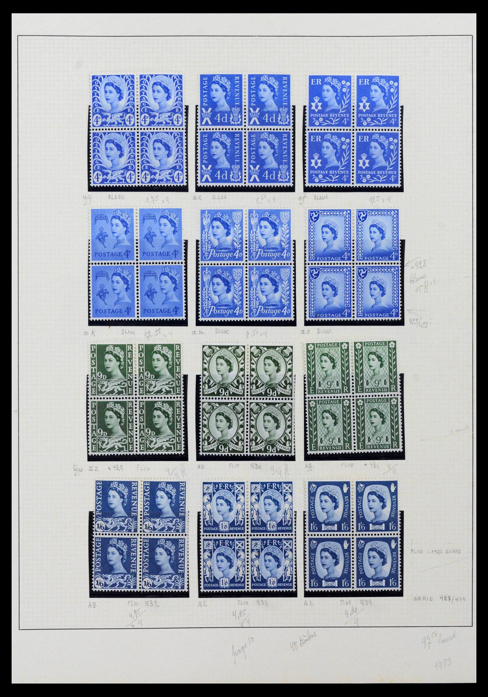 39033 0070 - Stamp collection 39033 Great Britain 1912-1981.
