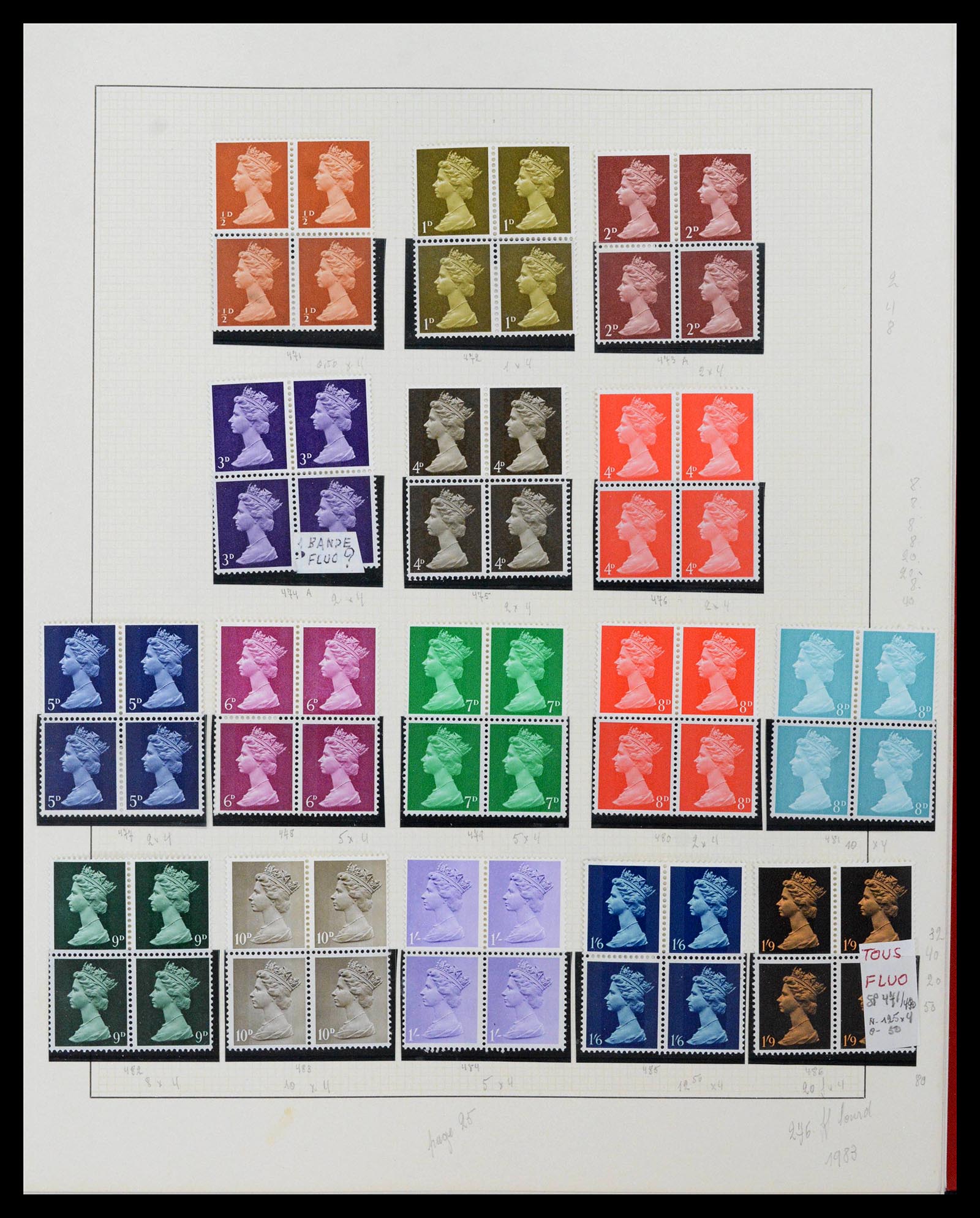 39033 0084 - Stamp collection 39033 Great Britain 1912-1981.
