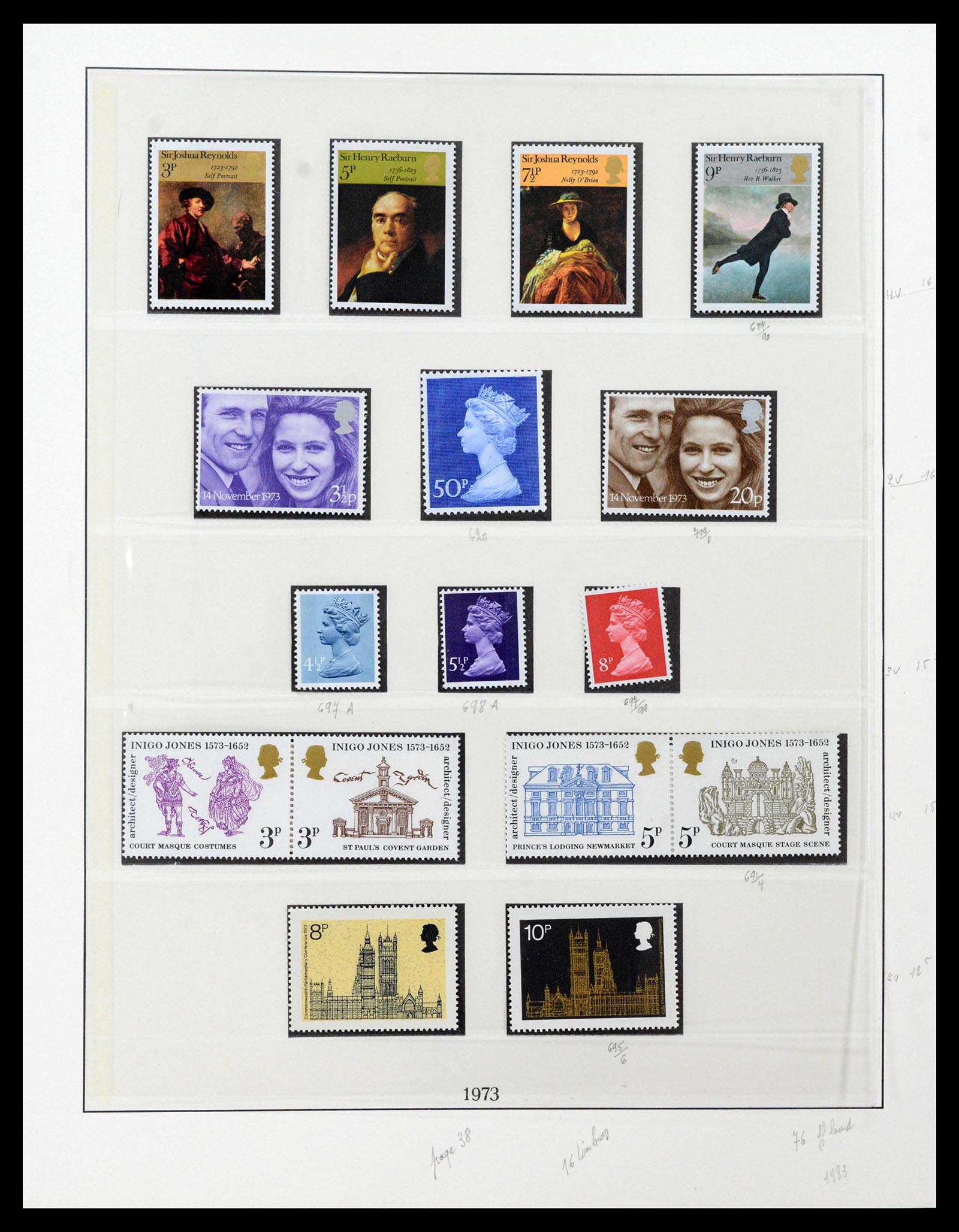 39033 0097 - Stamp collection 39033 Great Britain 1912-1981.