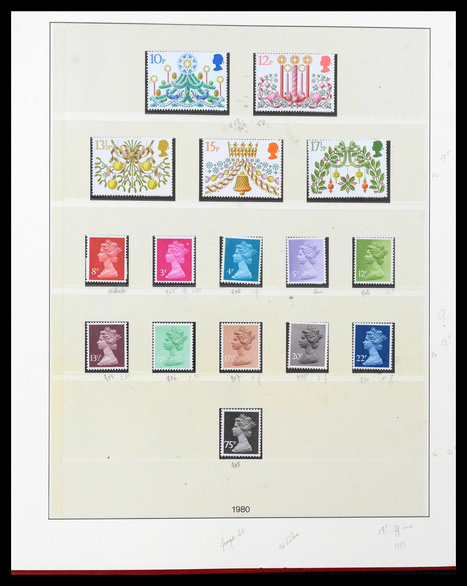 39033 0120 - Stamp collection 39033 Great Britain 1912-1981.