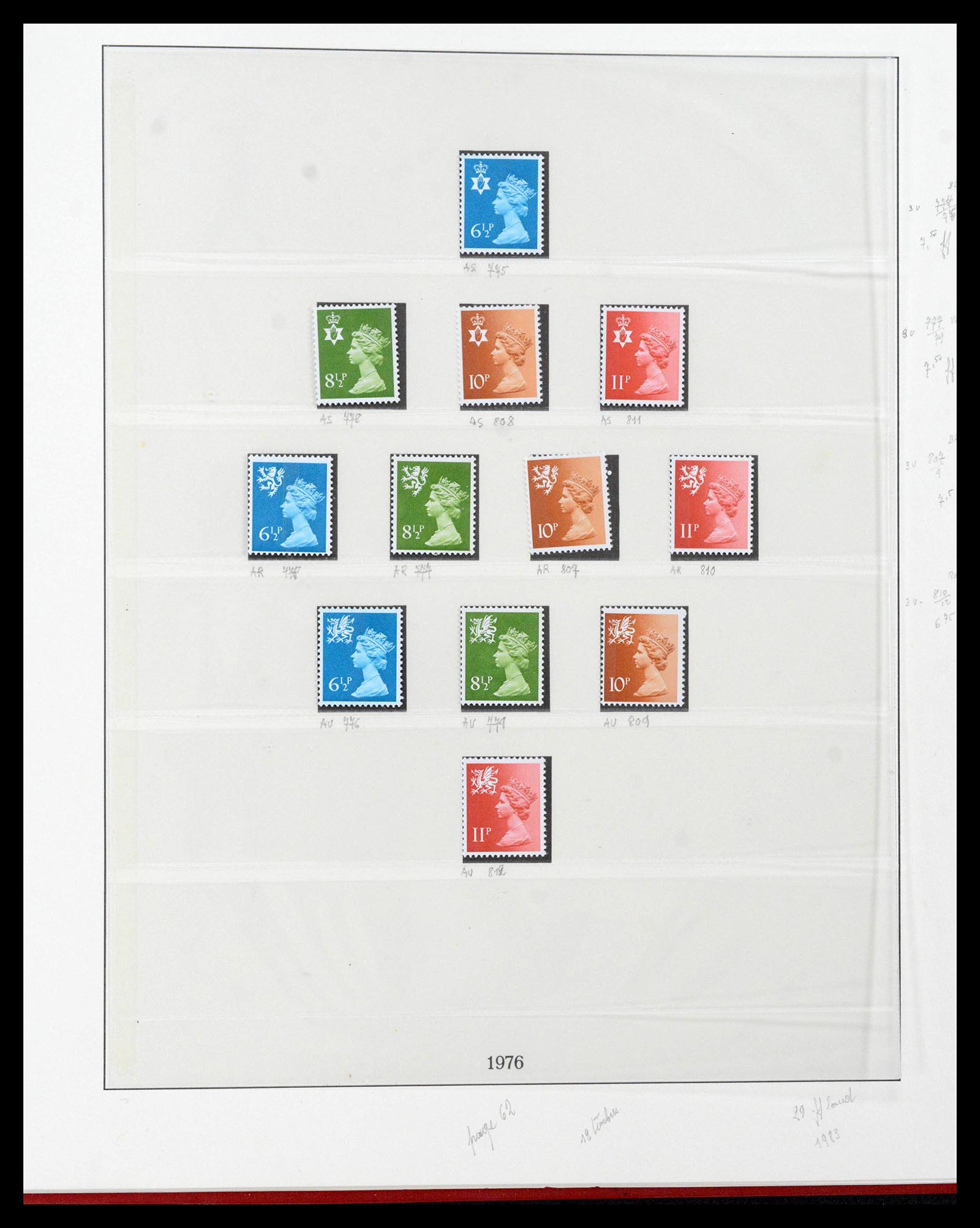 39033 0121 - Postzegelverzameling 39033 Engeland 1912-1981.