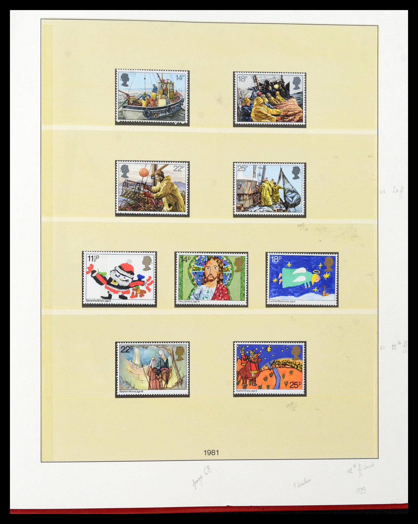 39033 0127 - Postzegelverzameling 39033 Engeland 1912-1981.