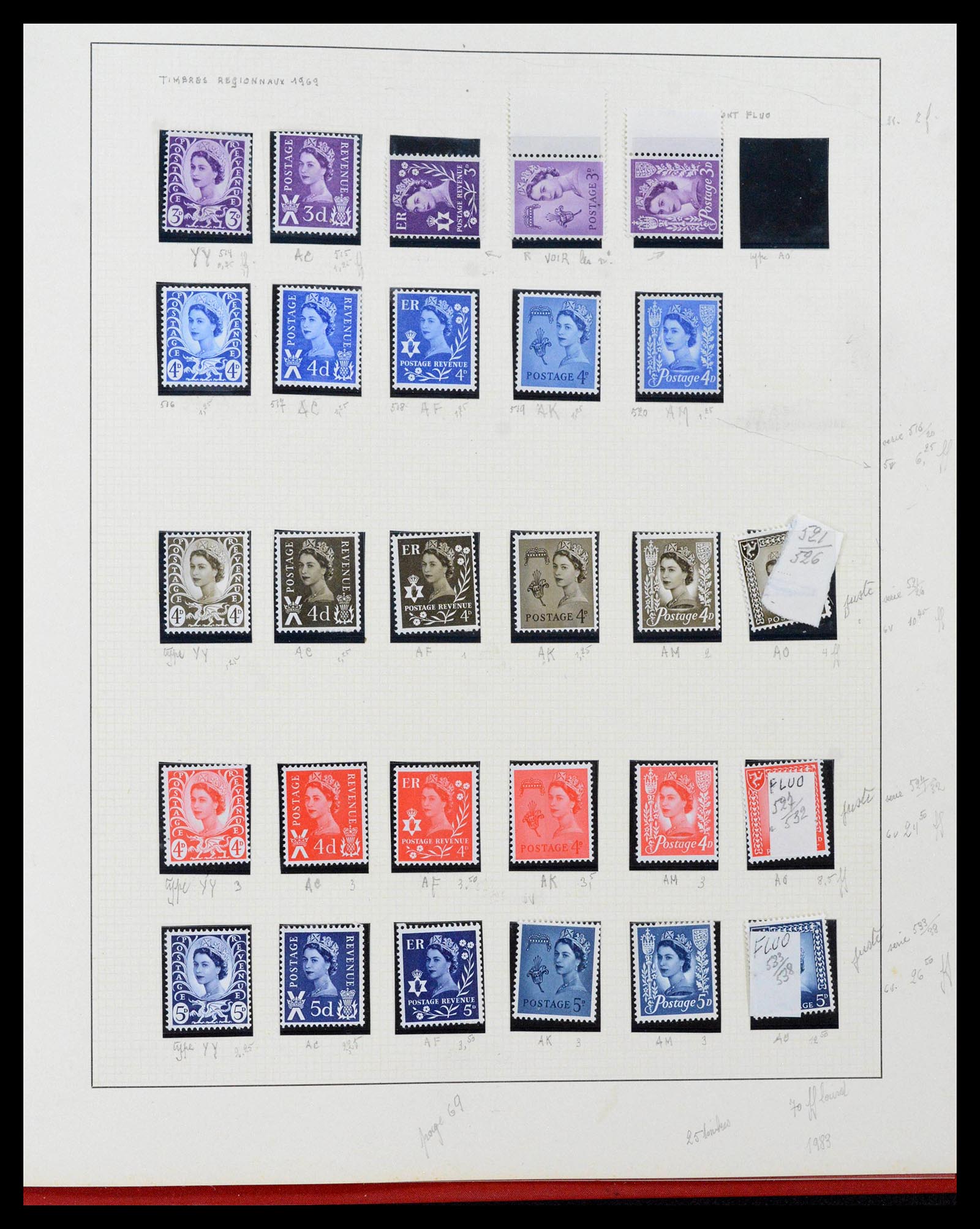 39033 0128 - Postzegelverzameling 39033 Engeland 1912-1981.