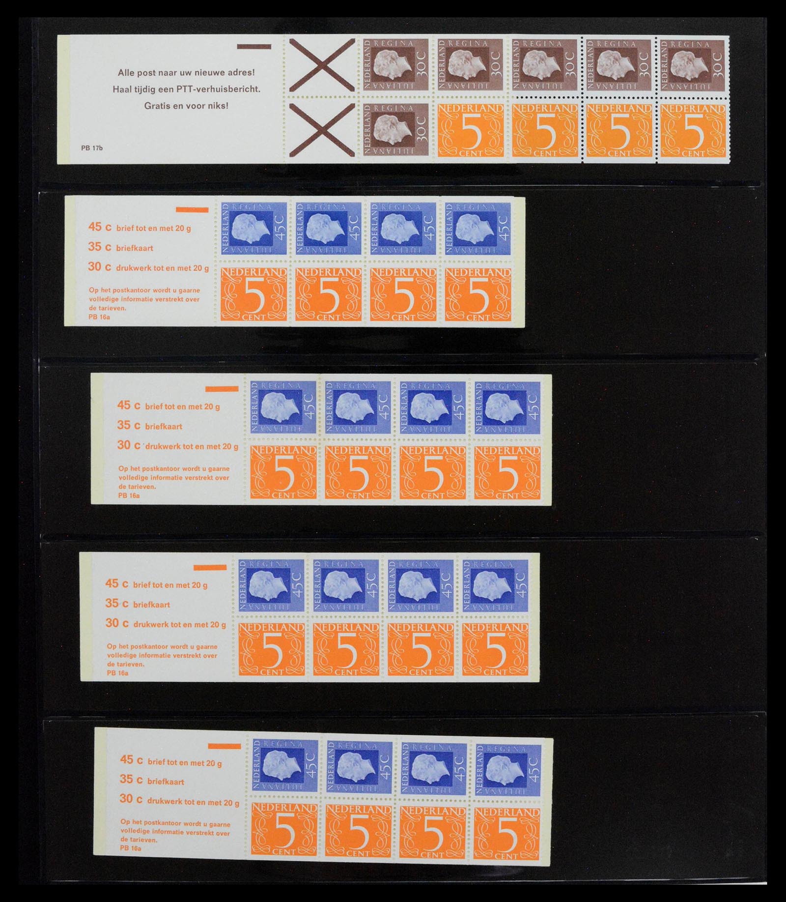 39034 0059 - Postzegelverzameling 39034 Nederland 1964-1976.