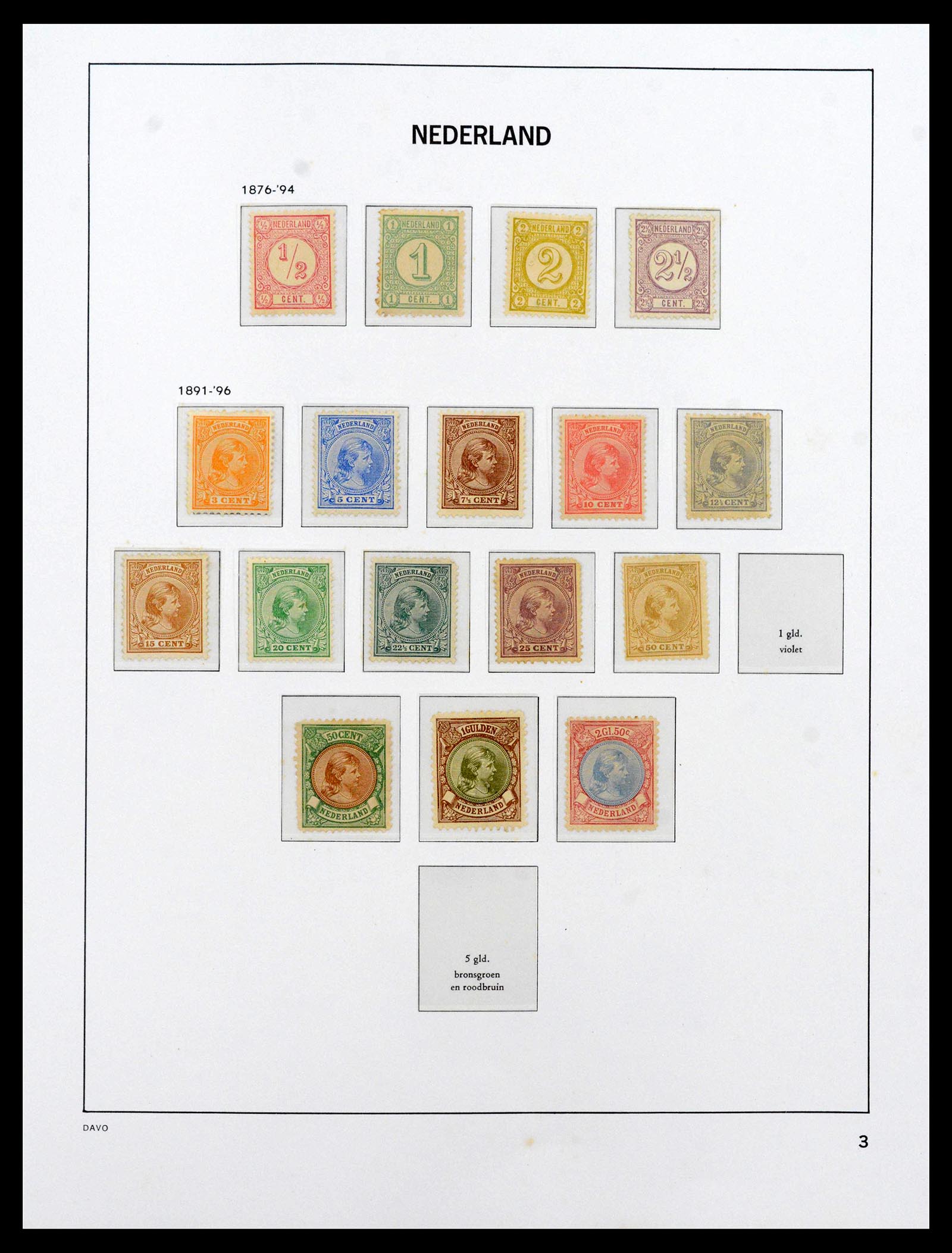 39035 0003 - Postzegelverzameling 39035 Nederland 1852-1968.
