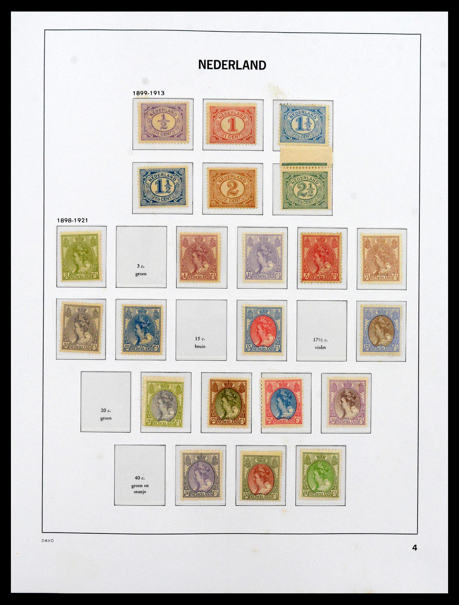 39035 0004 - Postzegelverzameling 39035 Nederland 1852-1968.