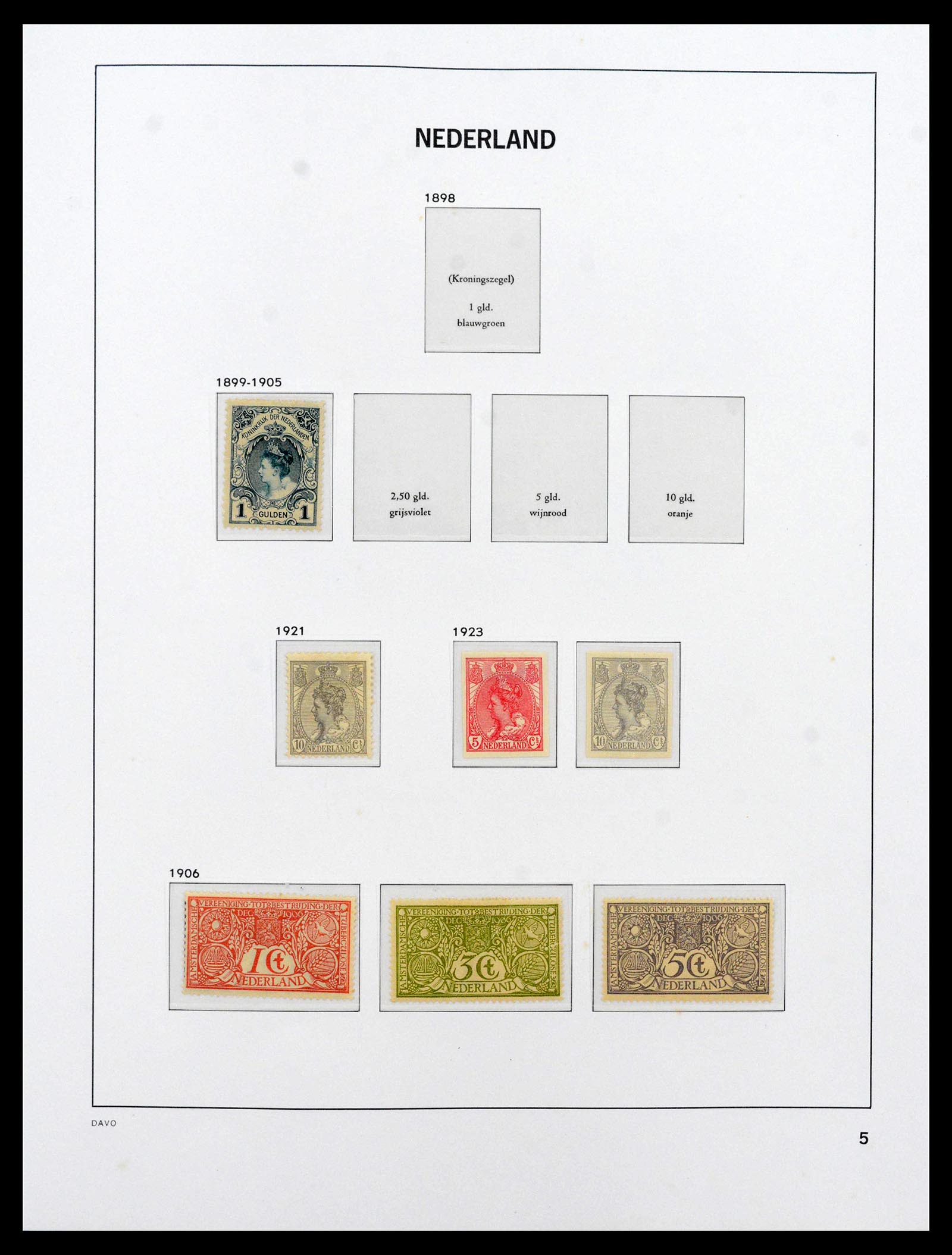 39035 0005 - Postzegelverzameling 39035 Nederland 1852-1968.