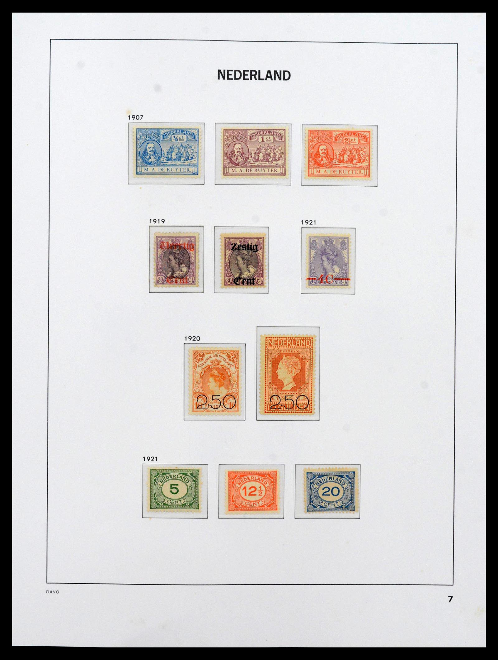39035 0007 - Postzegelverzameling 39035 Nederland 1852-1968.