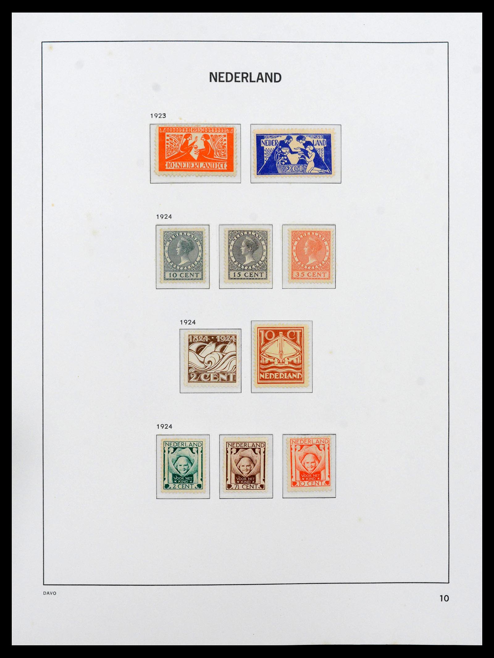 39035 0010 - Postzegelverzameling 39035 Nederland 1852-1968.