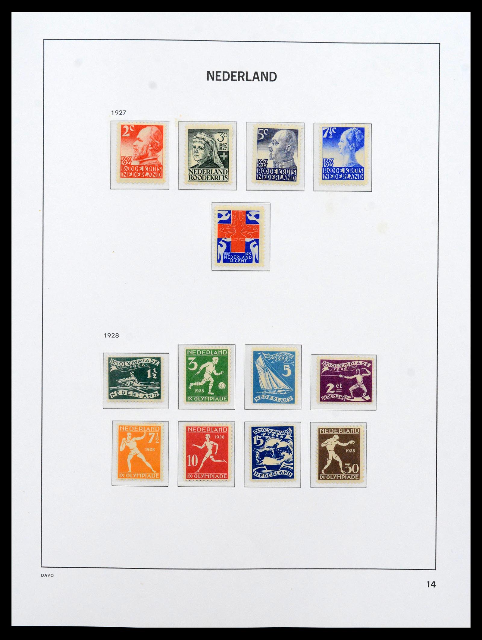 39035 0014 - Postzegelverzameling 39035 Nederland 1852-1968.