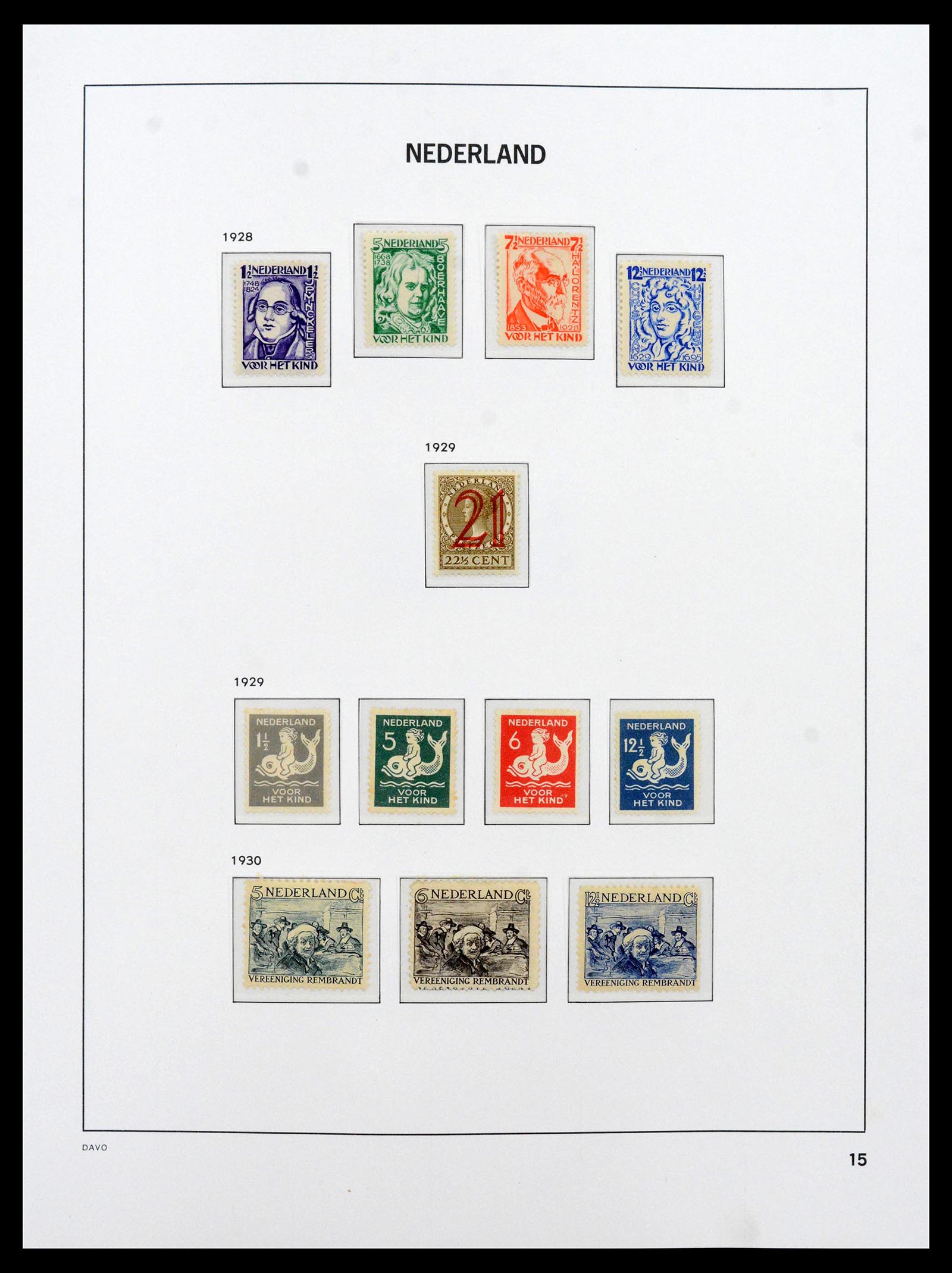 39035 0015 - Postzegelverzameling 39035 Nederland 1852-1968.